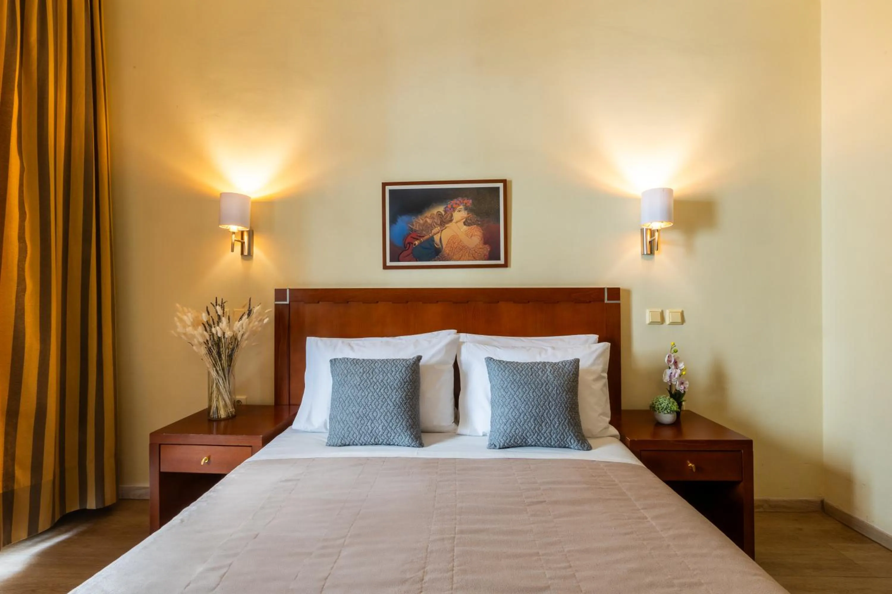 Property building, Bed in Hotel Marina