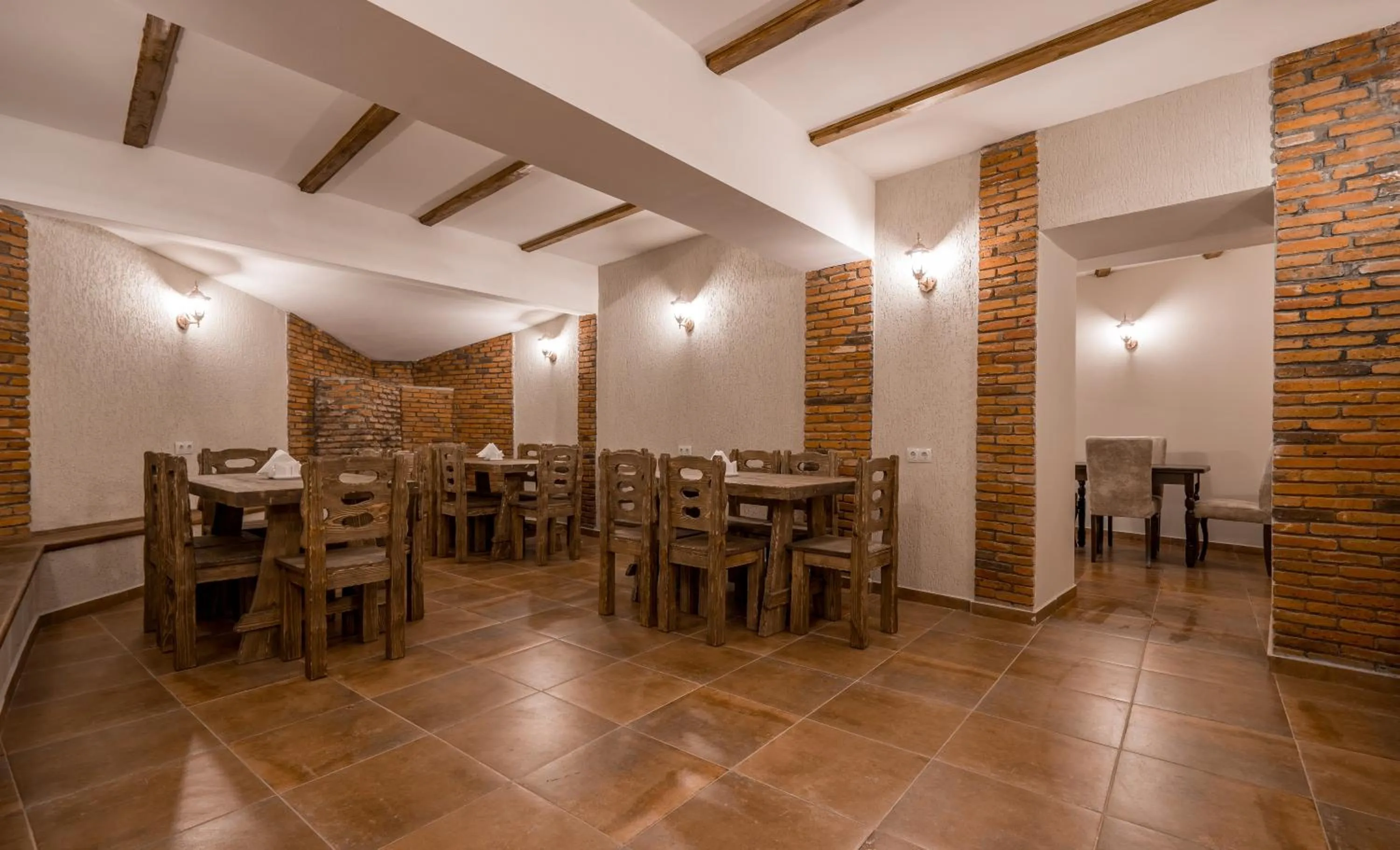 Dining area in Golden Light Hotel