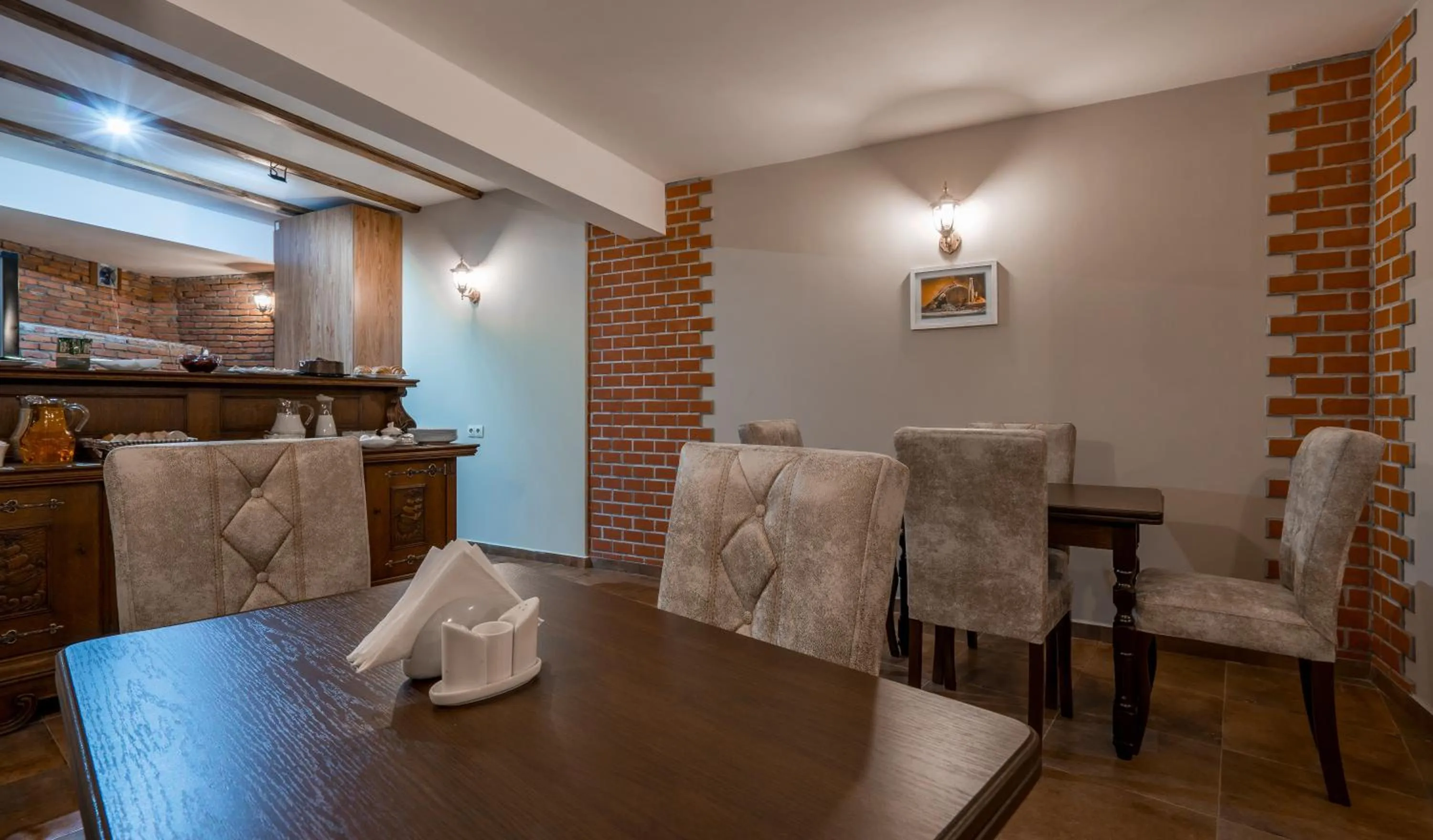 Dining area in Golden Light Hotel