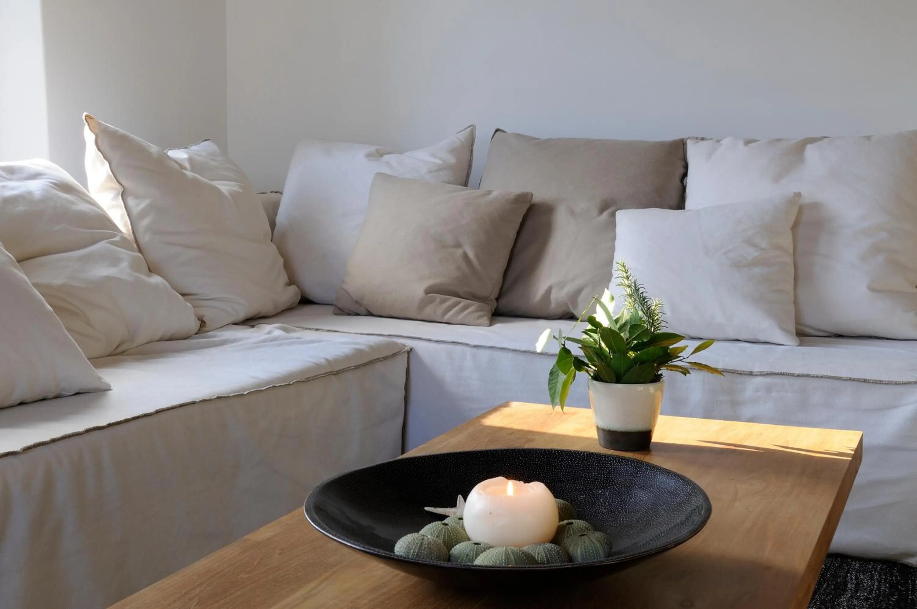 Living room in Aegea Blue Cycladic Resort