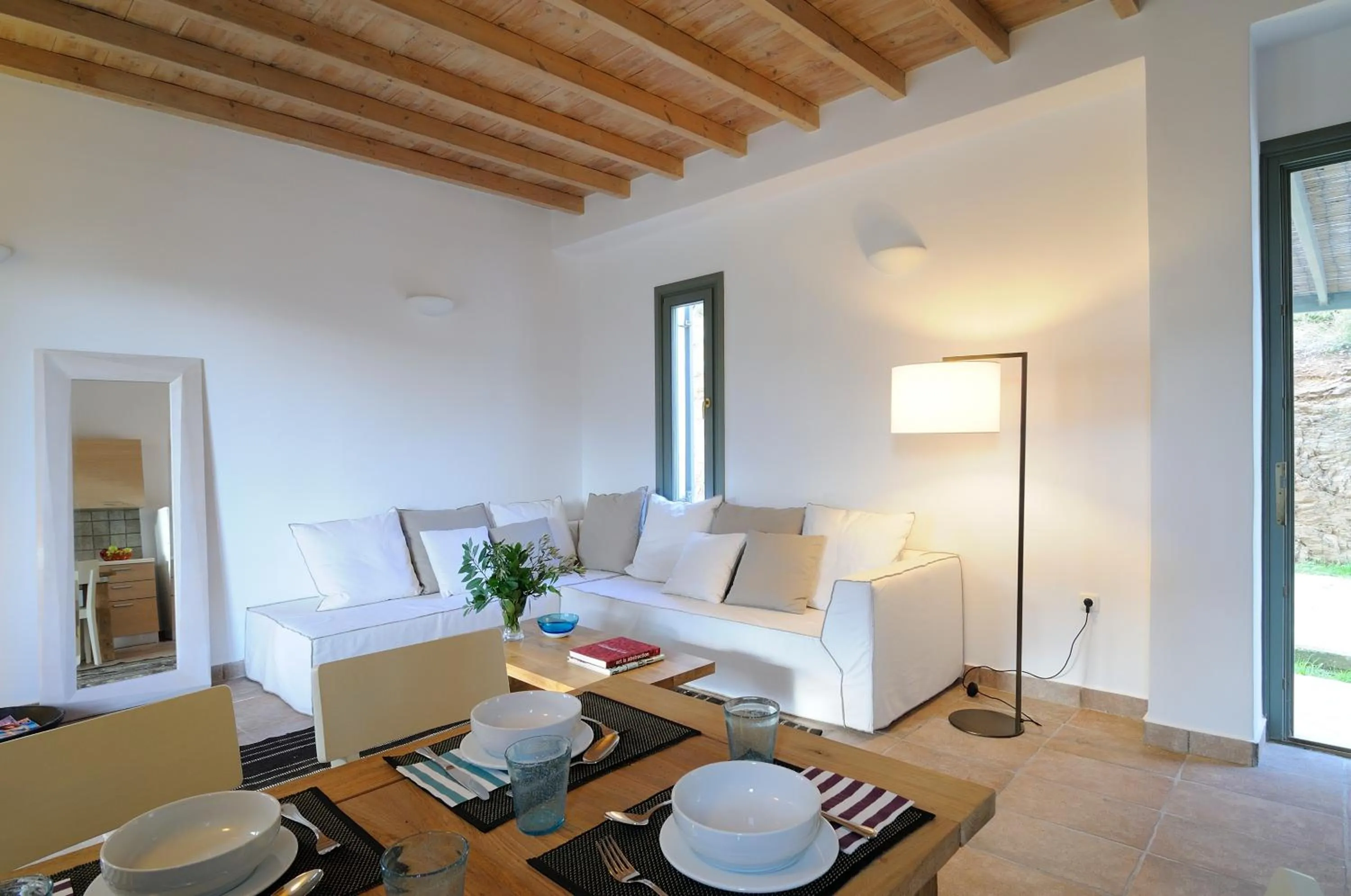 Living room in Aegea Blue Cycladic Resort