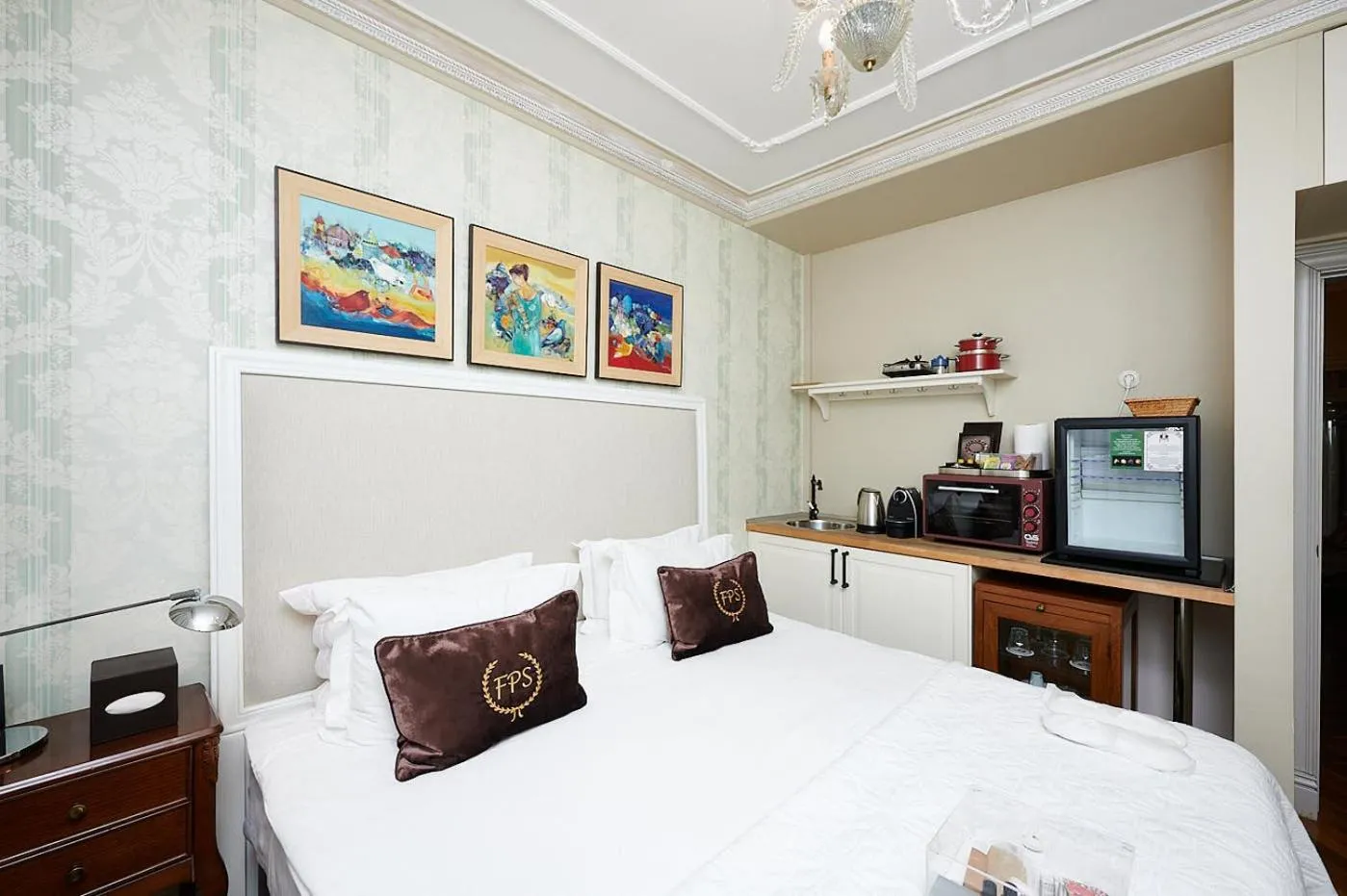 Bed in Faik Pasha Hotels Special Category Beyoglu Istanbul