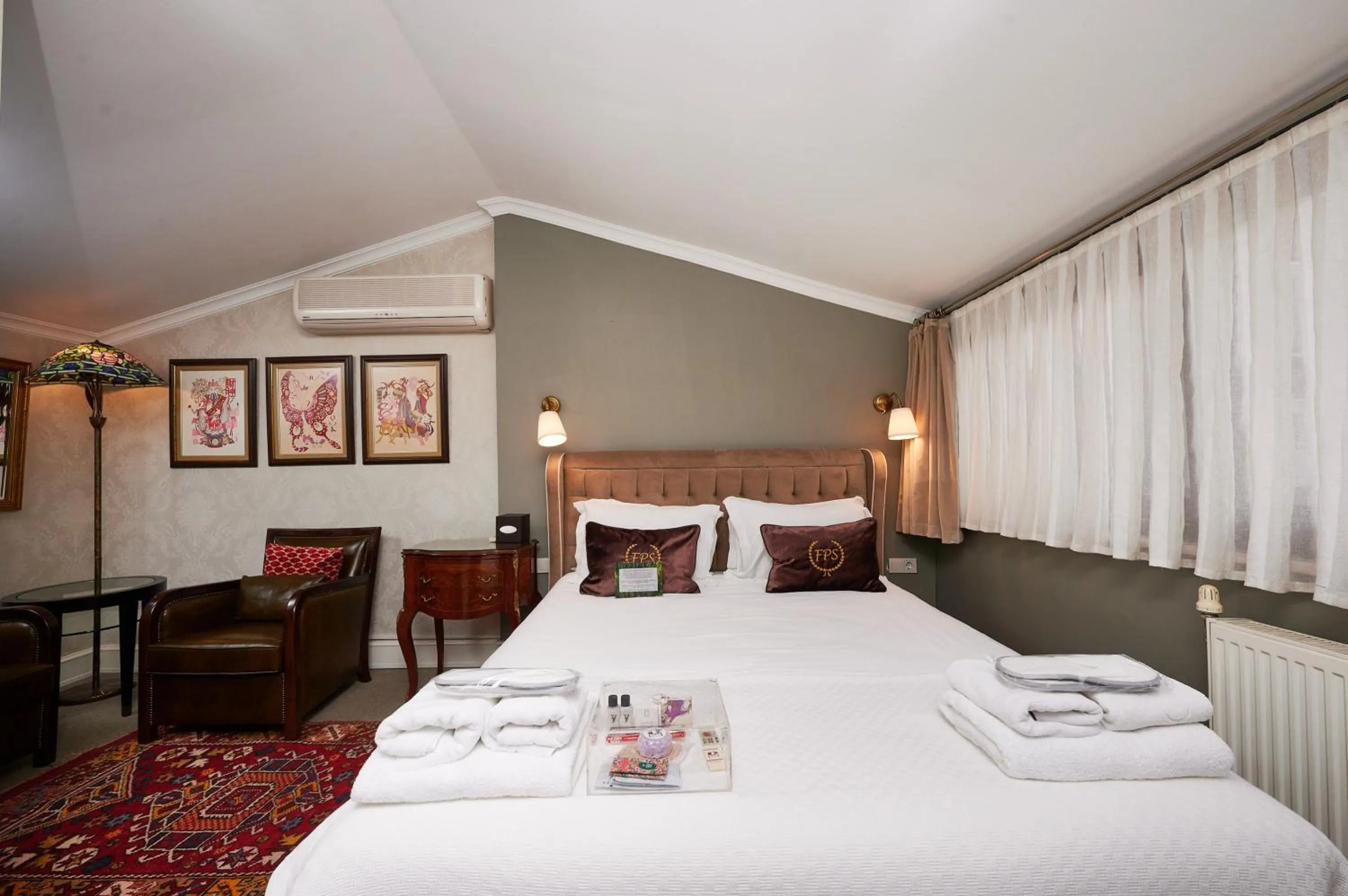 Bed in Faik Pasha Hotels Special Category Beyoglu Istanbul