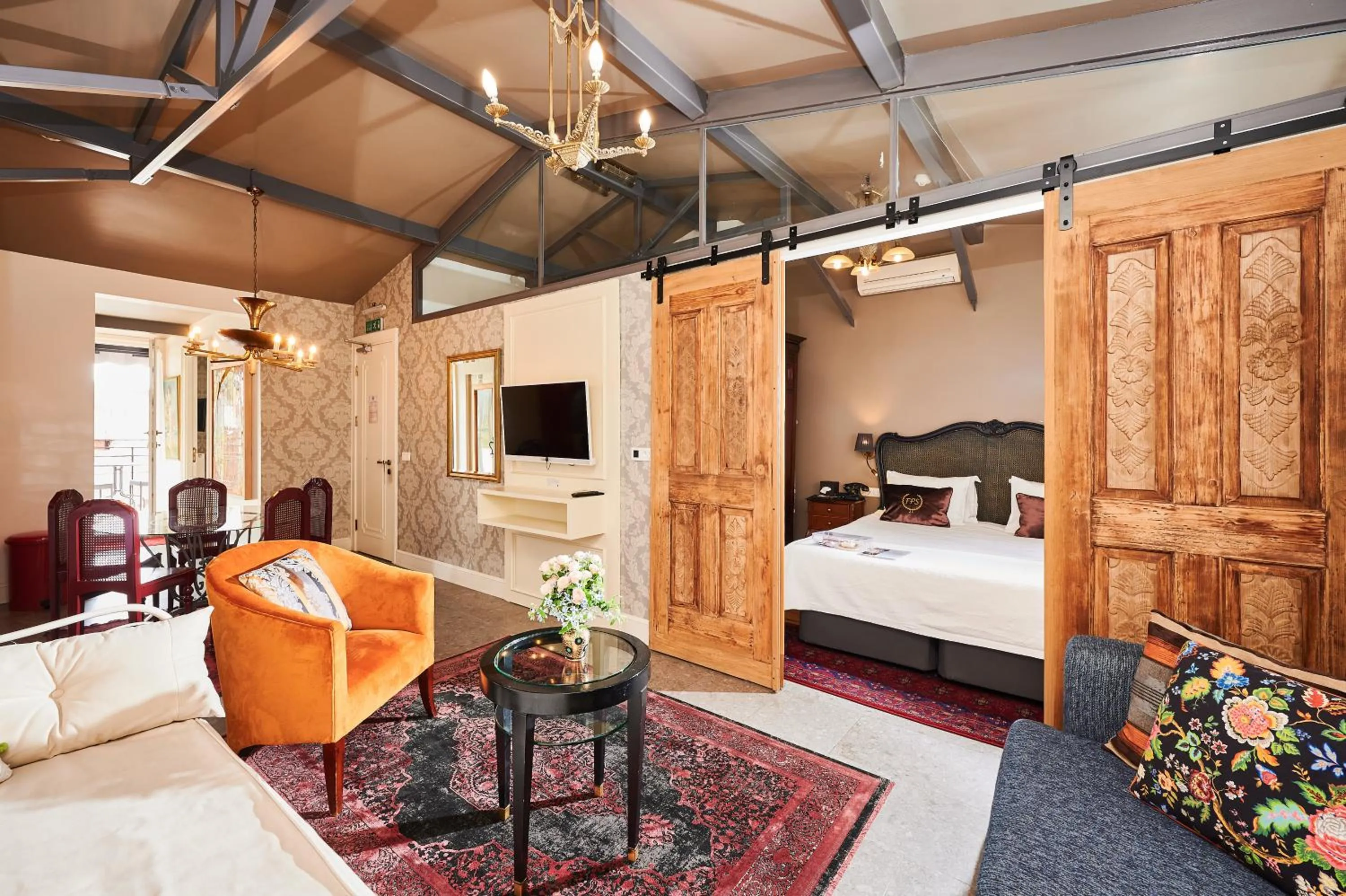 Seating area, Bed in Faik Pasha Hotels Special Category Beyoglu Istanbul