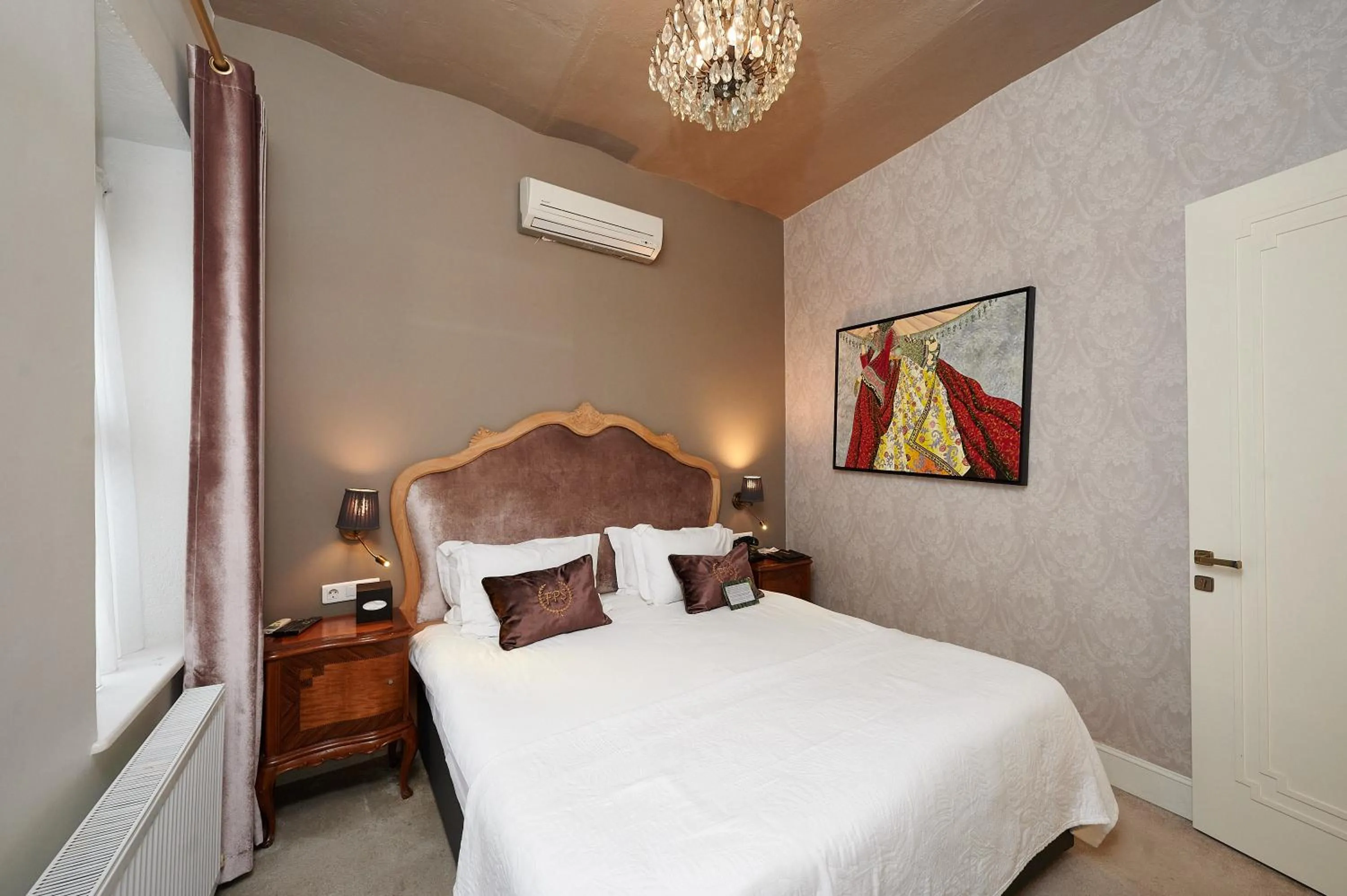 Bed in Faik Pasha Hotels Special Category Beyoglu Istanbul