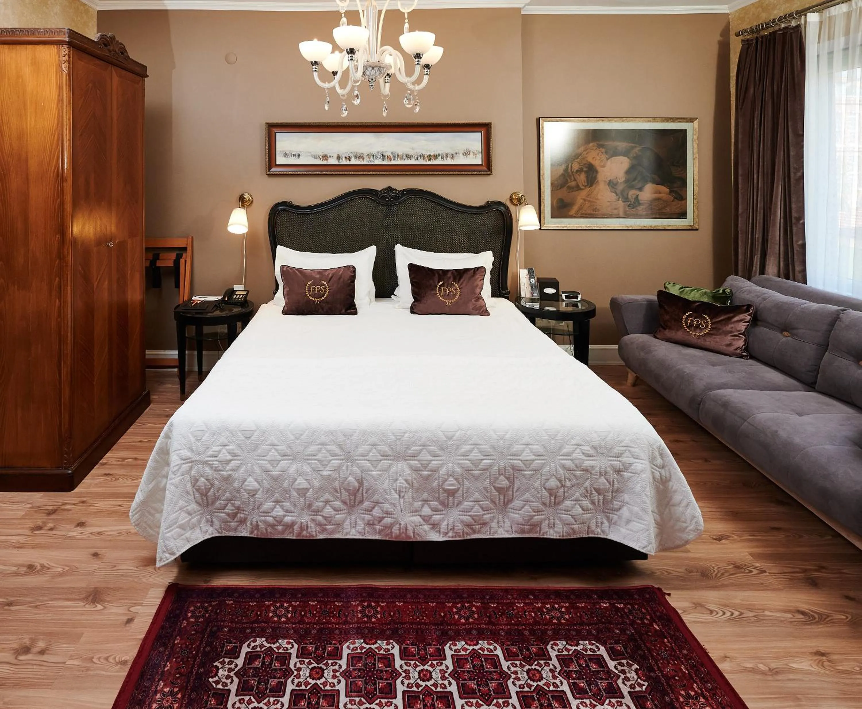 Bed in Faik Pasha Hotels Special Category Beyoglu Istanbul
