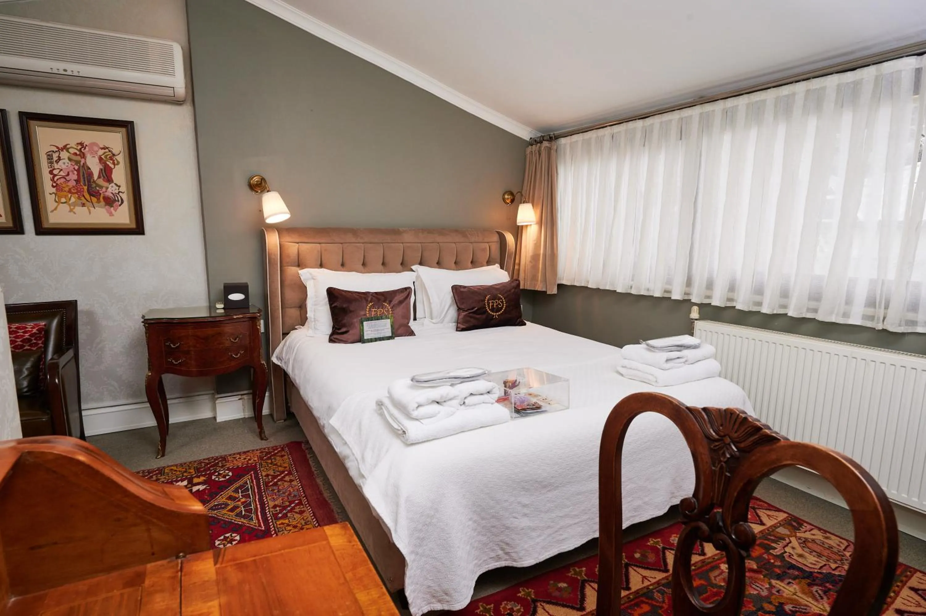 Bed in Faik Pasha Hotels Special Category Beyoglu Istanbul