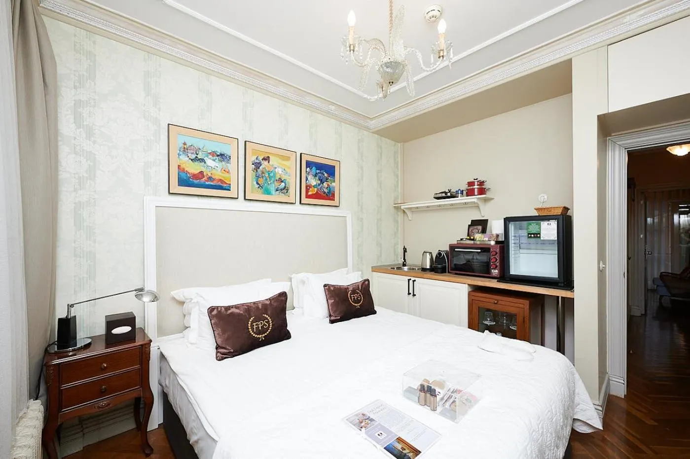 Bed in Faik Pasha Hotels Special Category Beyoglu Istanbul