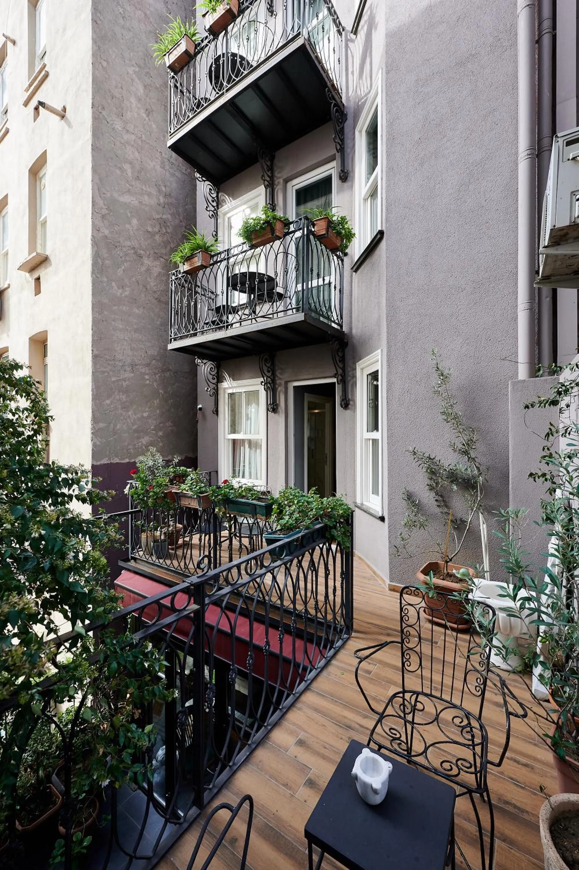 Balcony/Terrace in Faik Pasha Hotels Special Category Beyoglu Istanbul