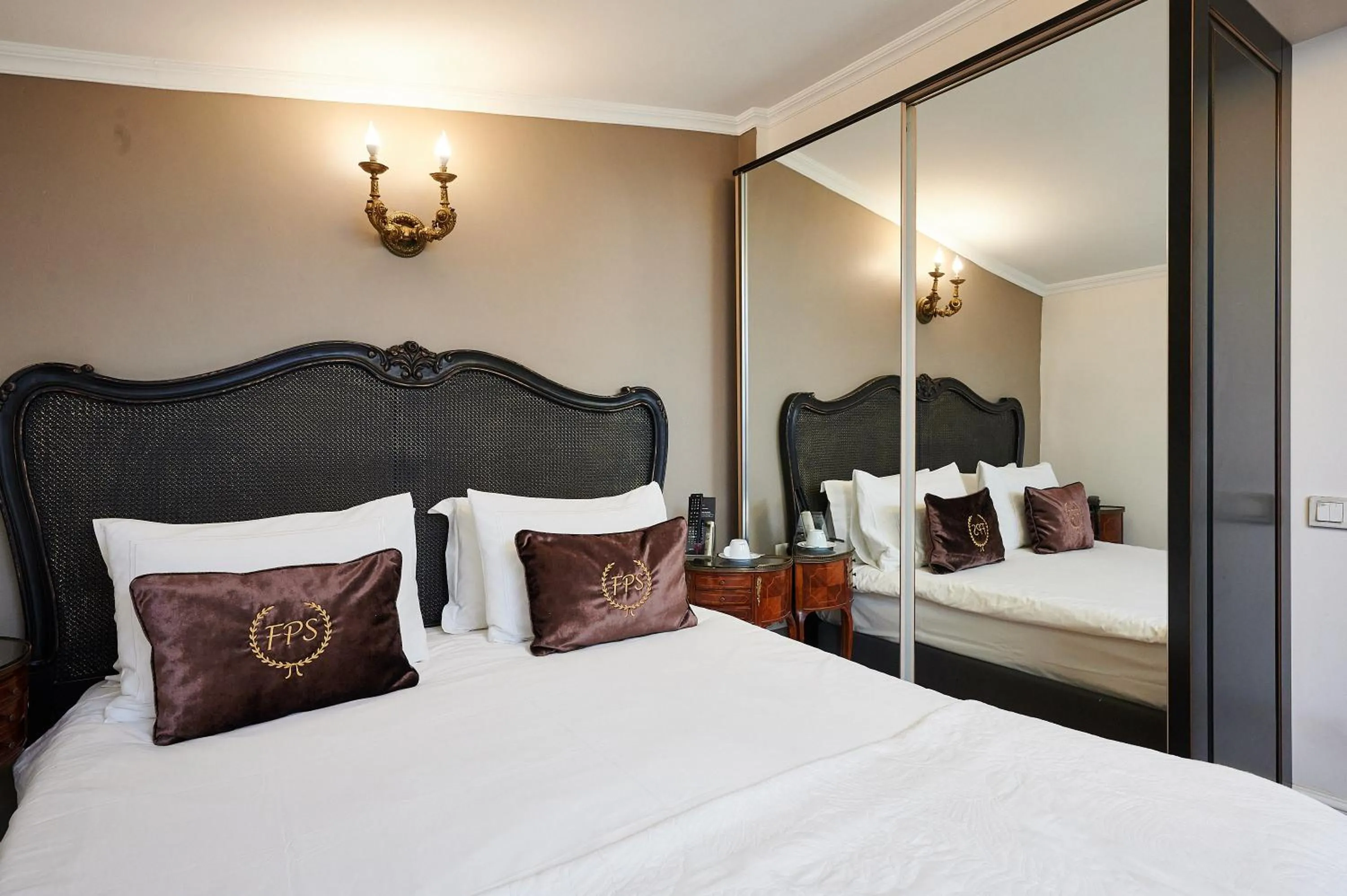 Bed in Faik Pasha Hotels Special Category Beyoglu Istanbul