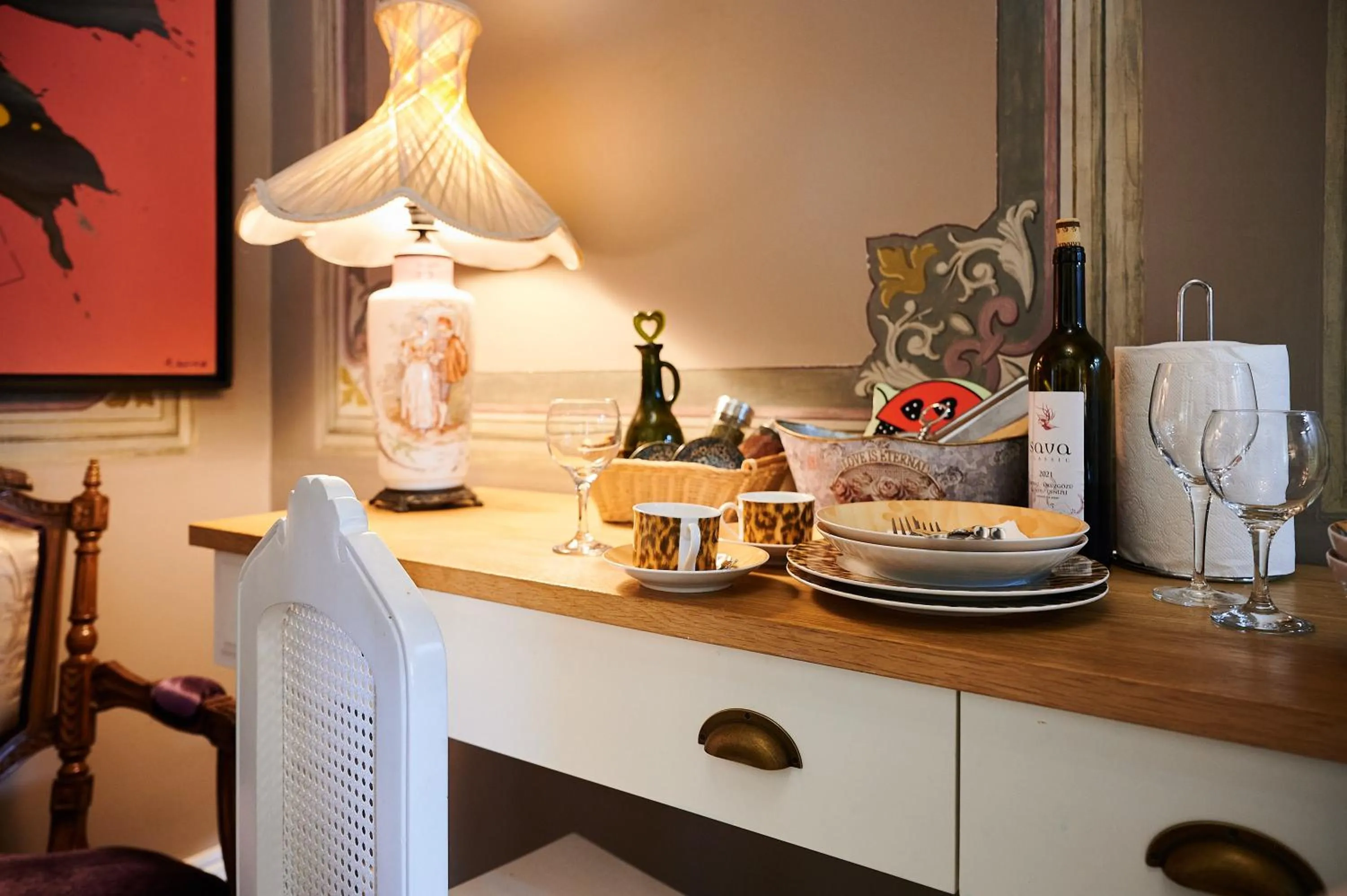 Food and drinks in Faik Pasha Hotels Special Category Beyoglu Istanbul