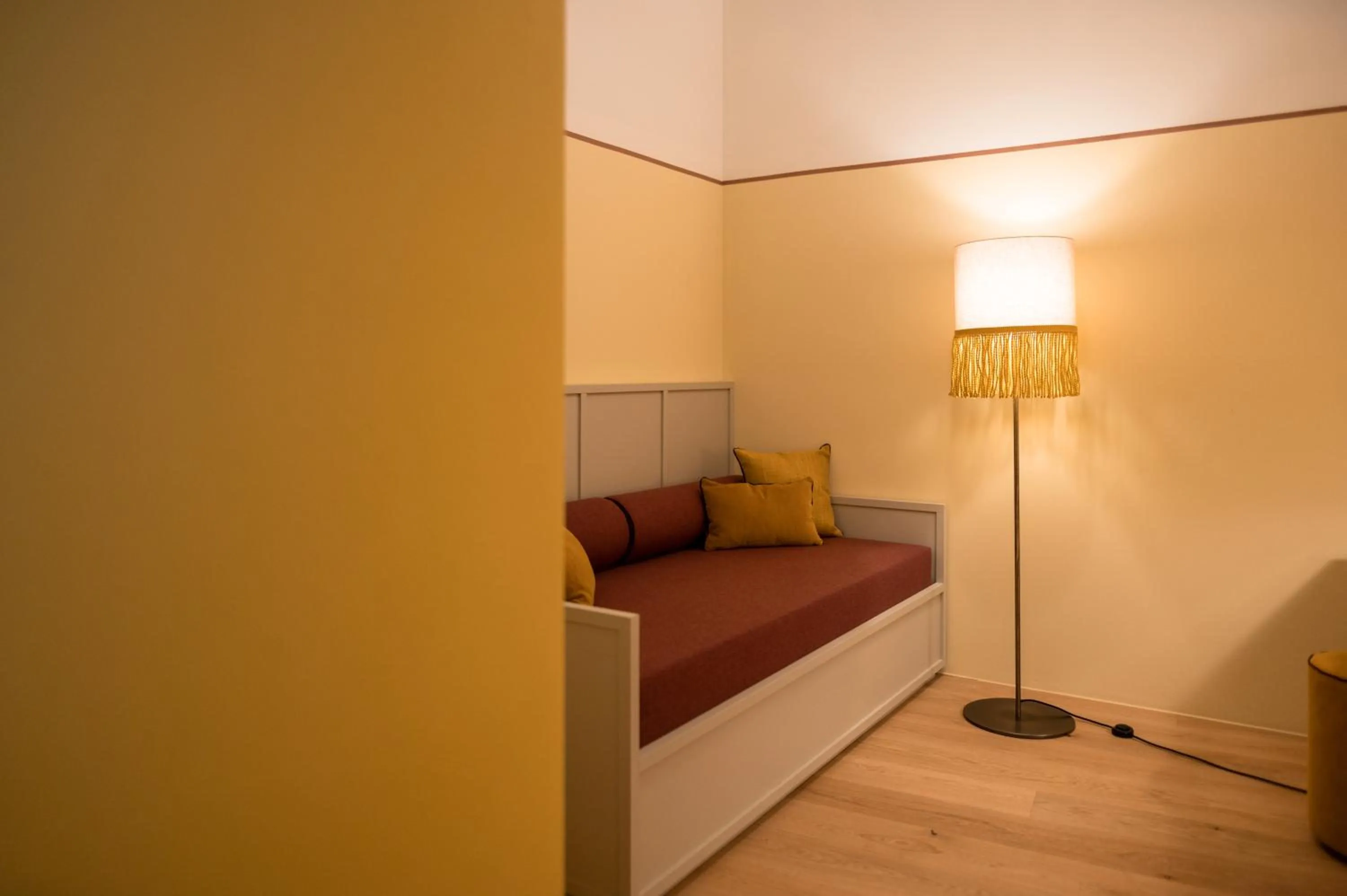 Living room, Bed in Leuchtenburg am See