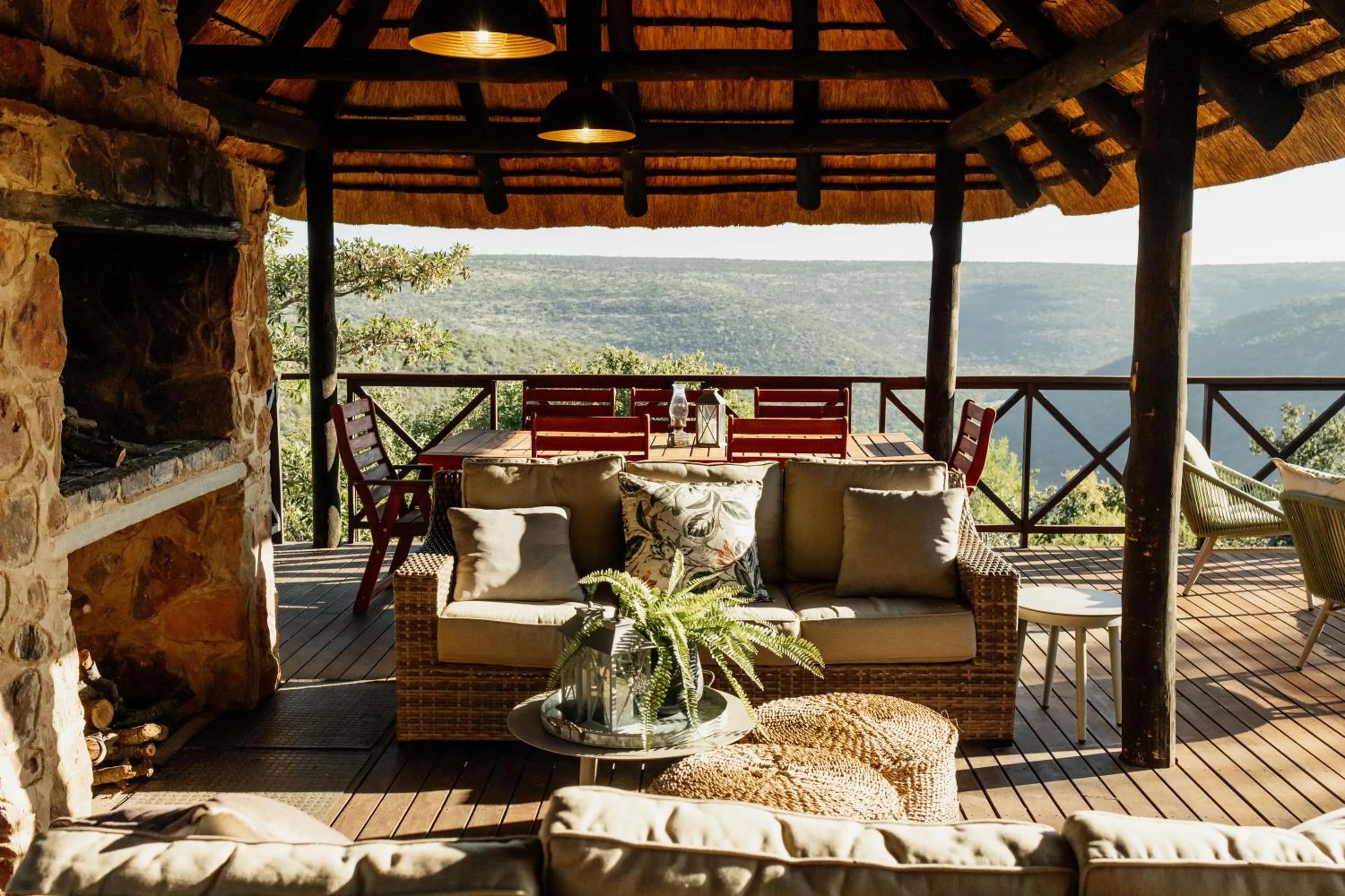 Seating area in Dinkweng Safari Lodge