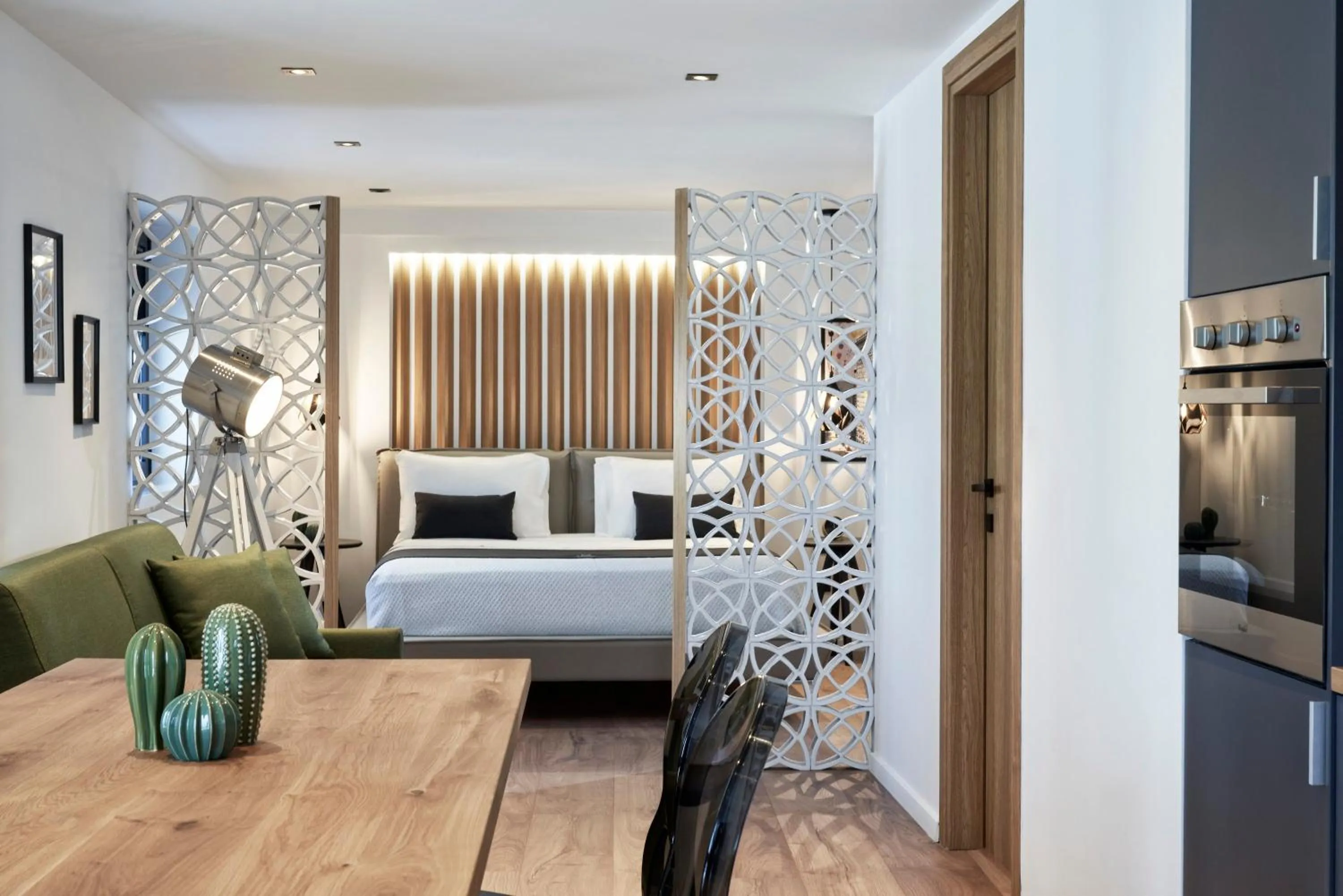 Seating area, Bed in Kolonaki 8 - Design Suites & Lofts