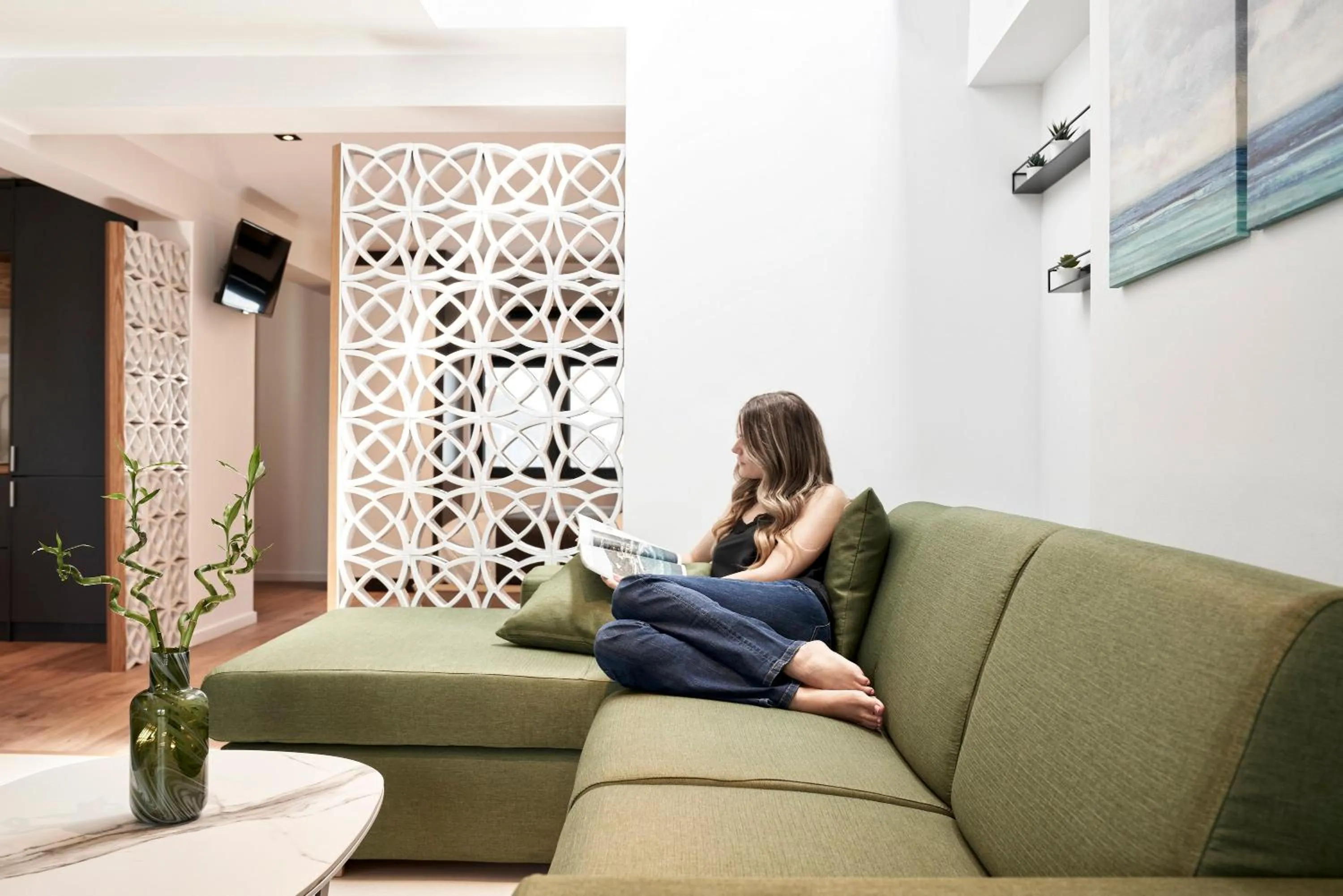 Seating area in Kolonaki 8 - Design Suites & Lofts