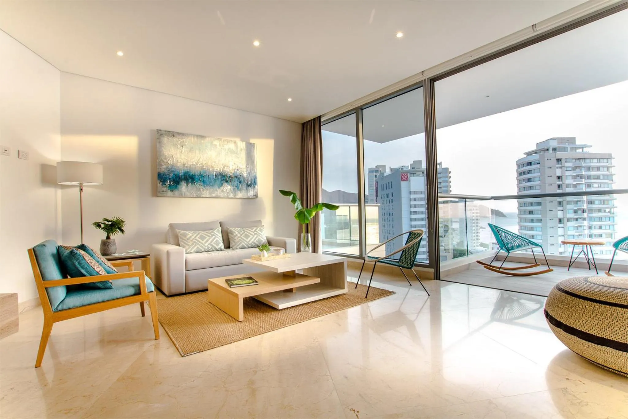 Living room in Grand Marina Suites Santa Marta