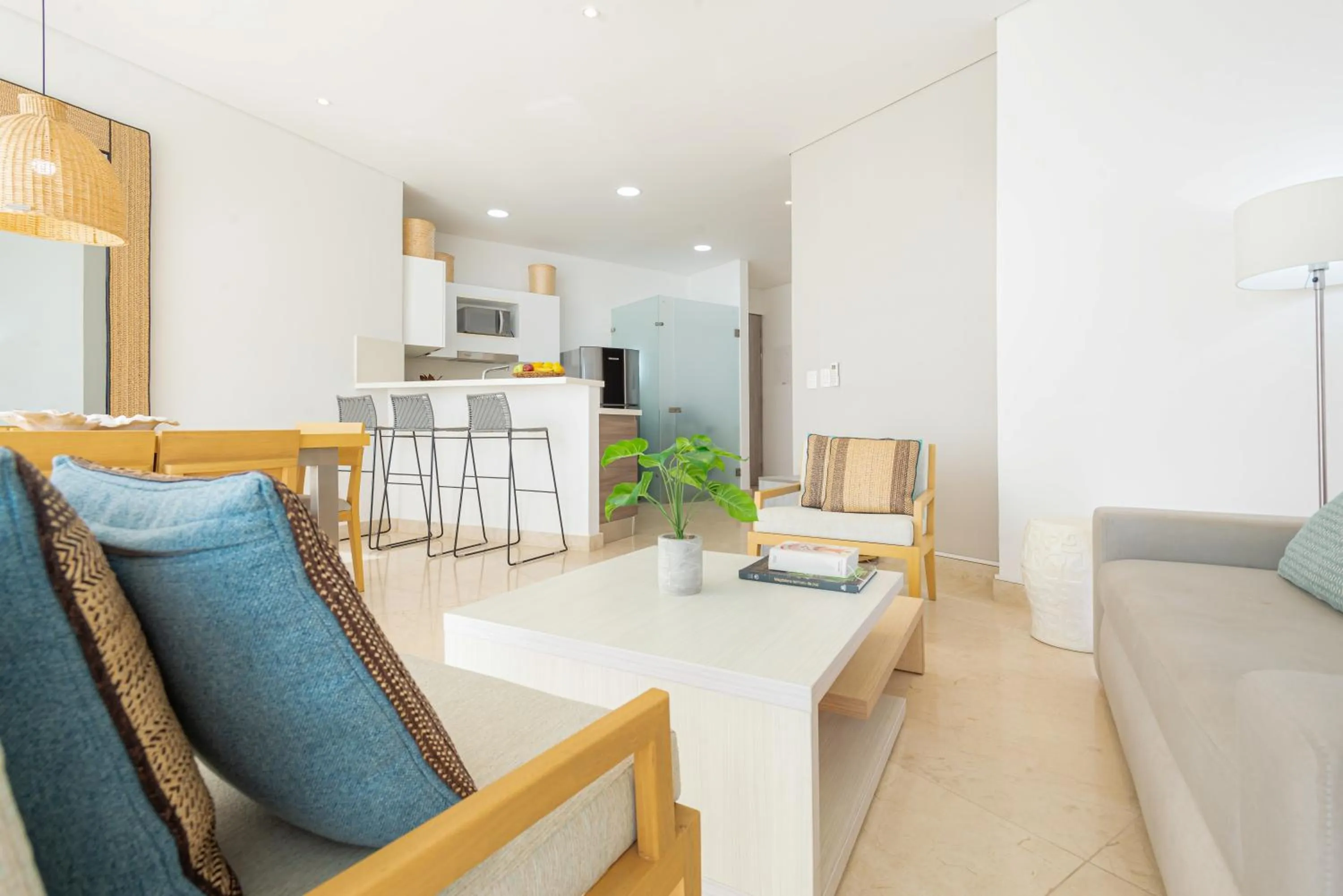 Kitchen or kitchenette in Grand Marina Suites Santa Marta