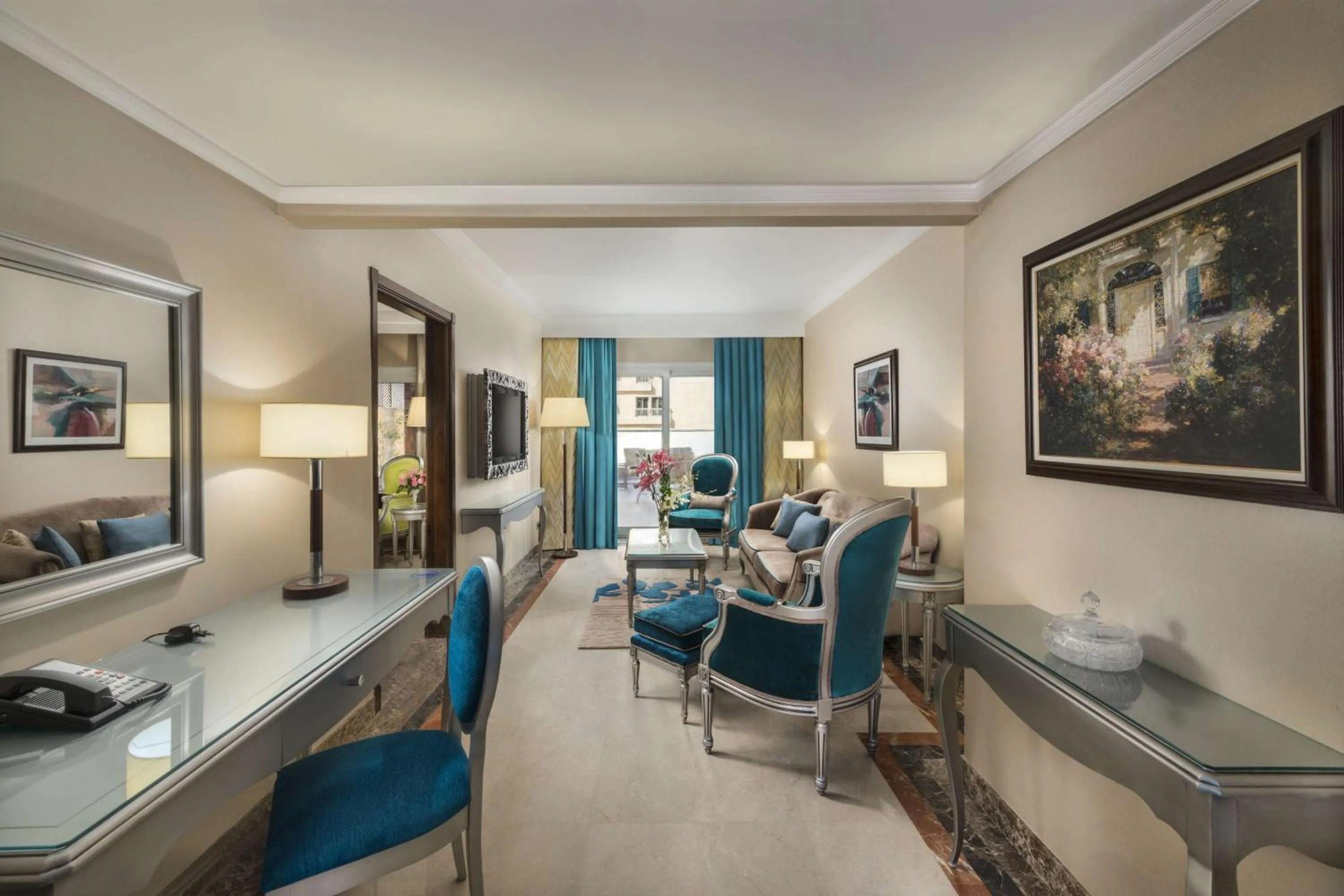 Bed in Hilton Alexandria Corniche Hotel