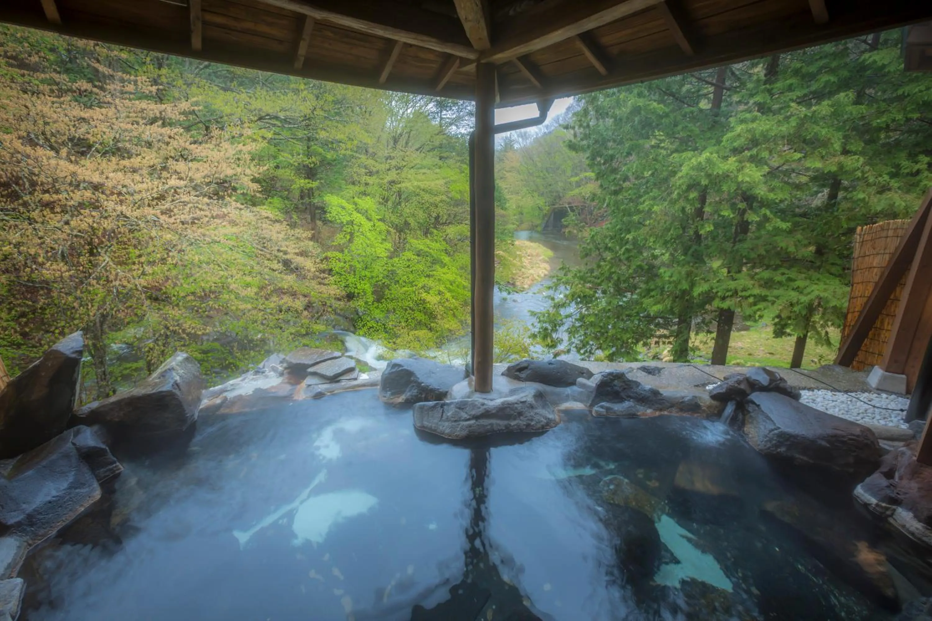 Hot Spring Bath in Tateshina Shinyu Onsen