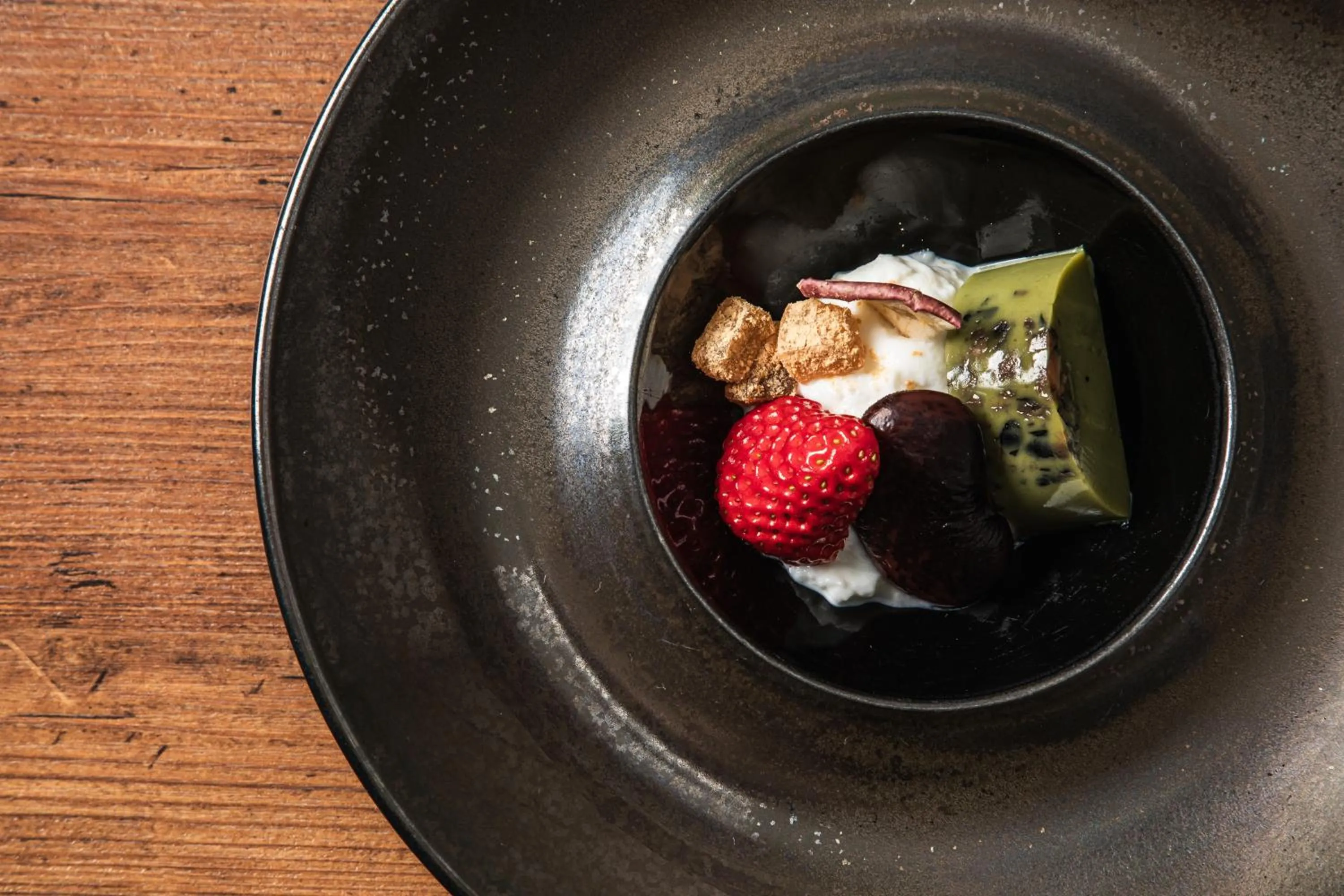 Food close-up in Tateshina Shinyu Onsen