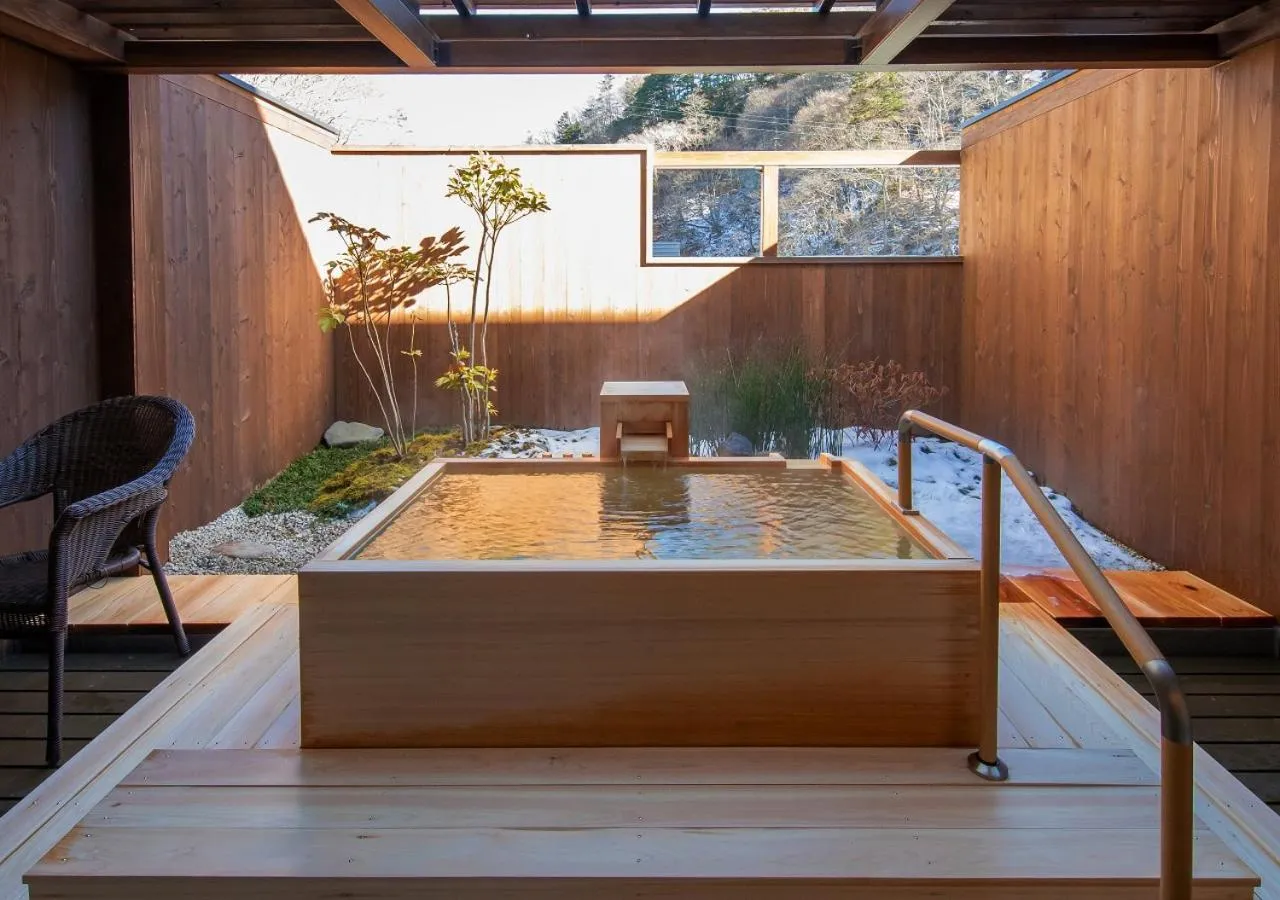 Hot Tub in Tateshina Shinyu Onsen