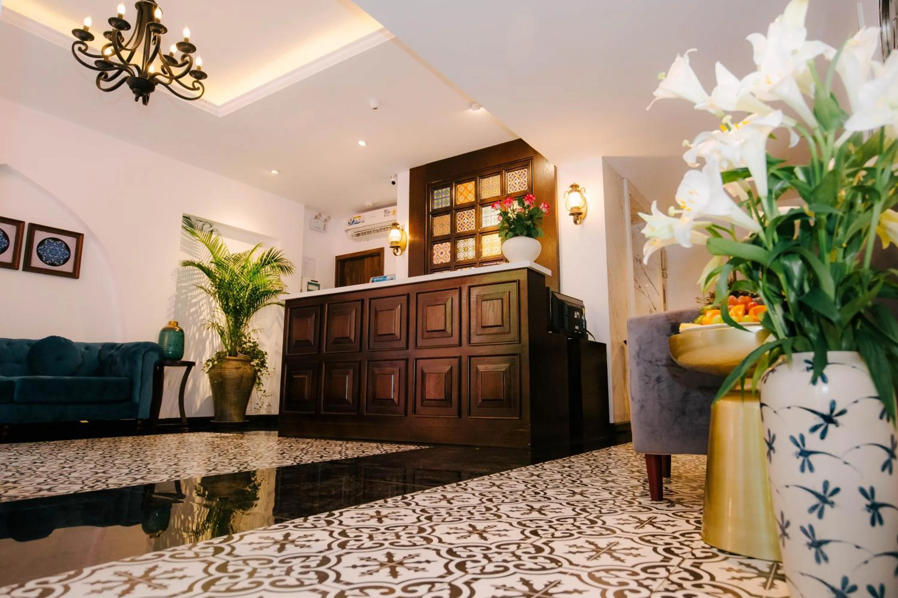 Lobby or reception in Rosa Hanoi Hotel