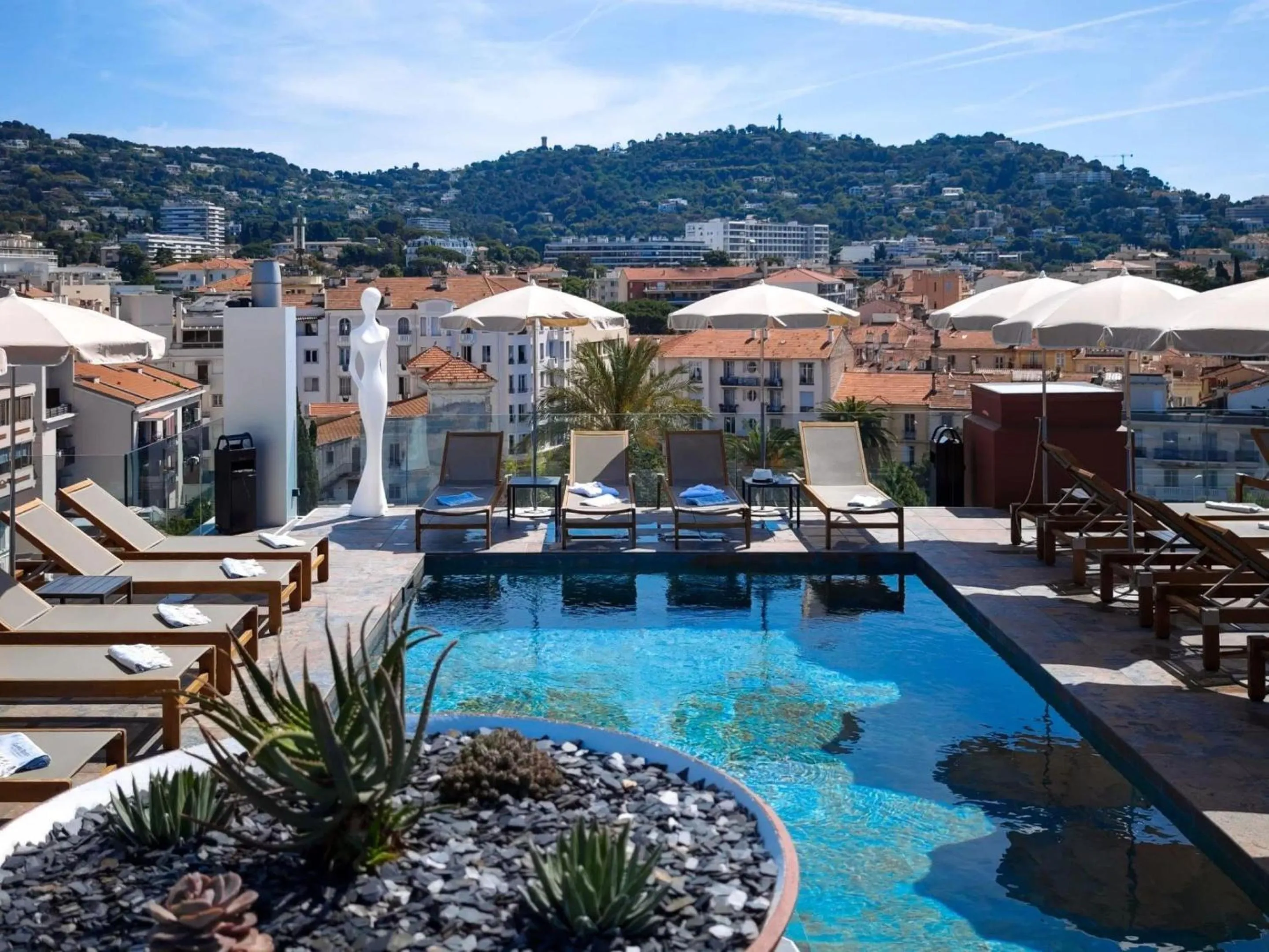 Pool view in Best Western Plus Cannes Riviera & SPA
