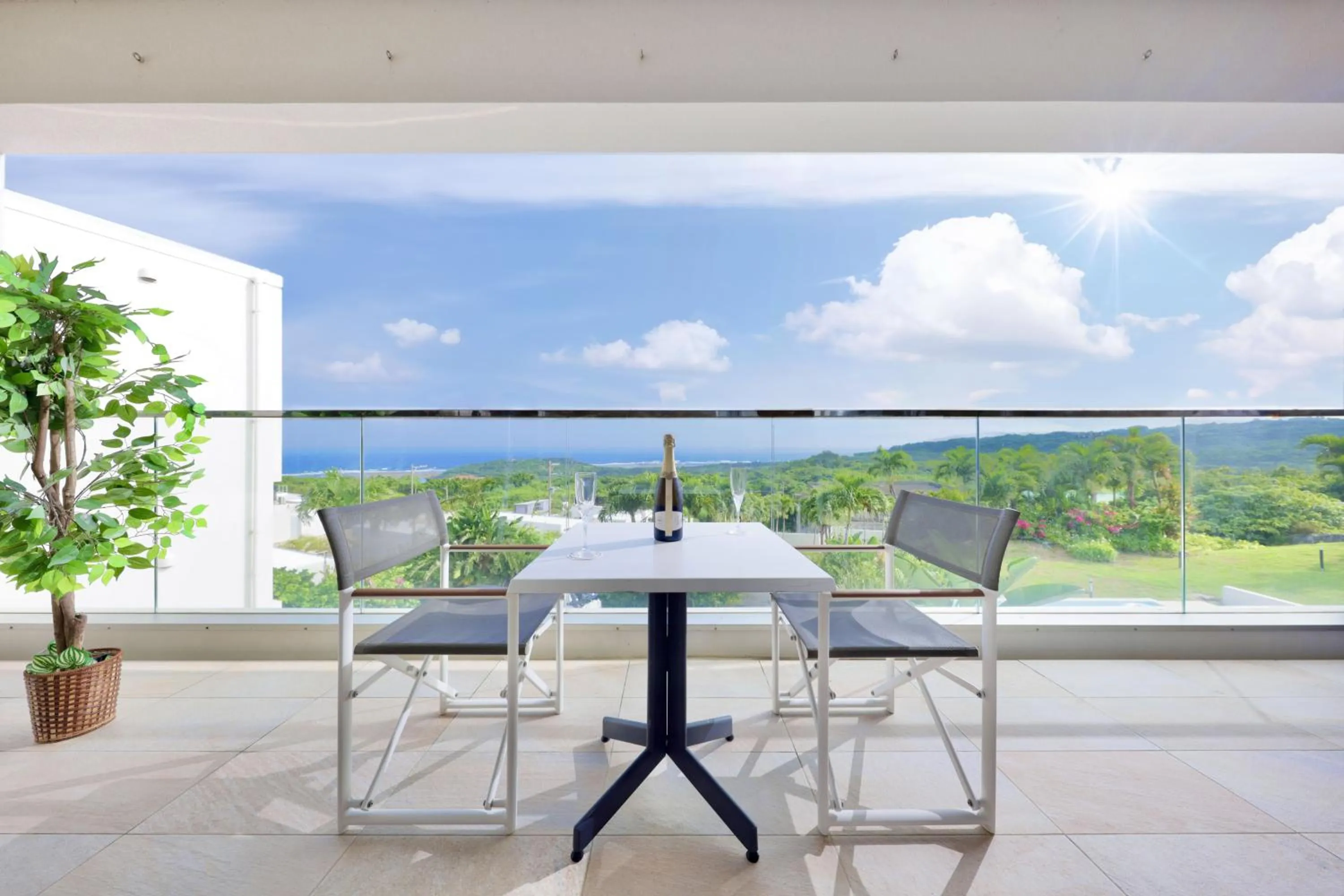 Balcony/Terrace in Crystal Villa Imgya