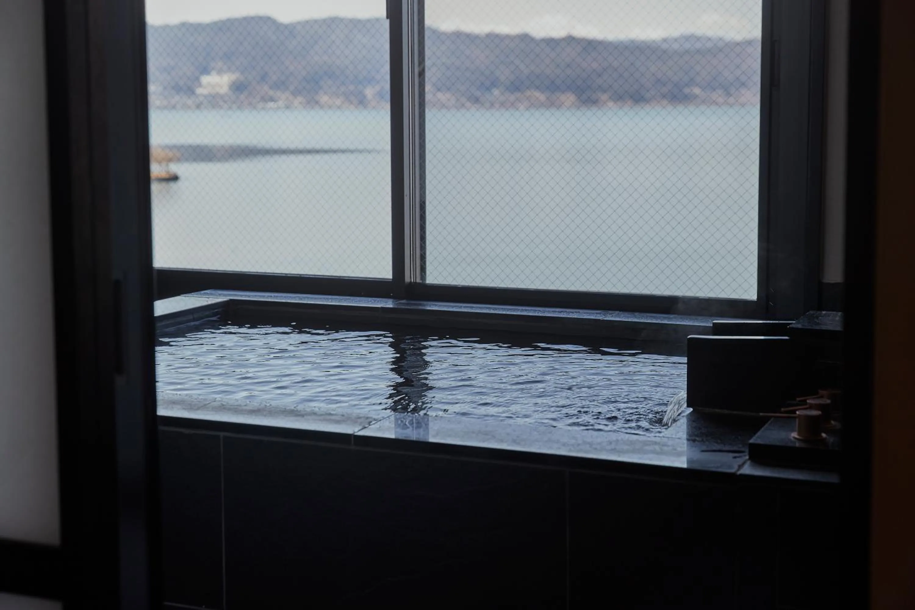 Open Air Bath in Kamisuwa Onsen Shinyu