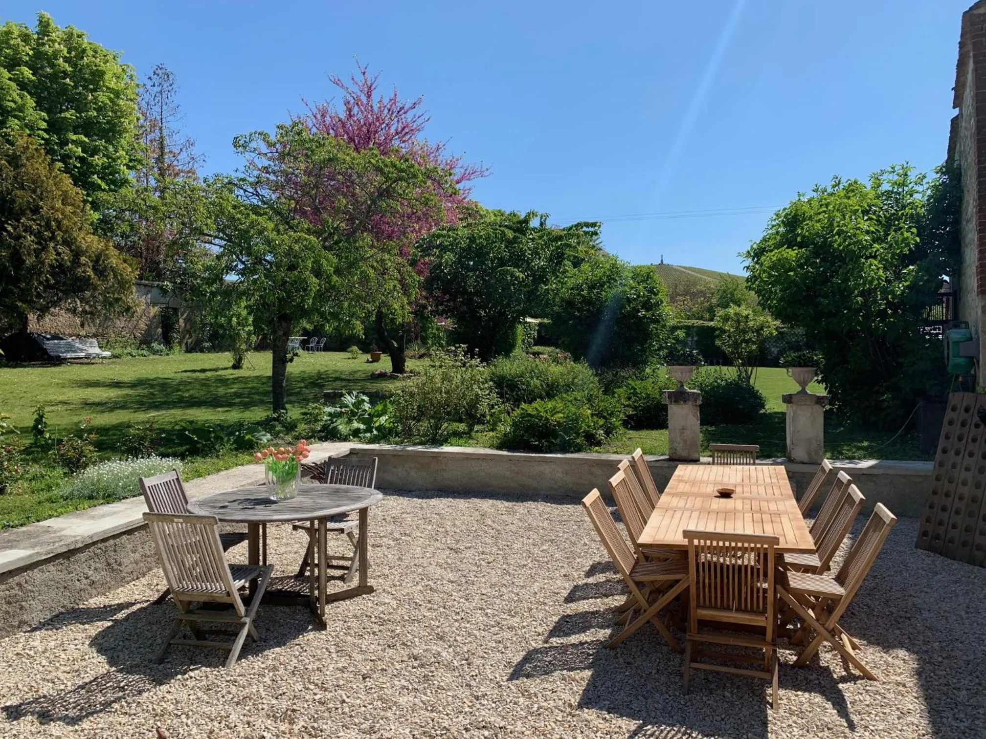Patio in Le Clos Corbier - Champagne Collard-Milesi