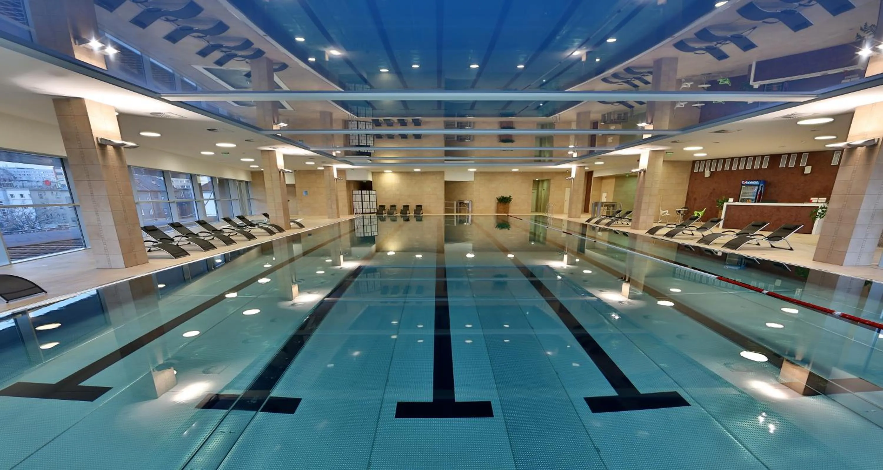 Swimming pool in Lindner Hotel Bratislava, part of JdV by Hyatt