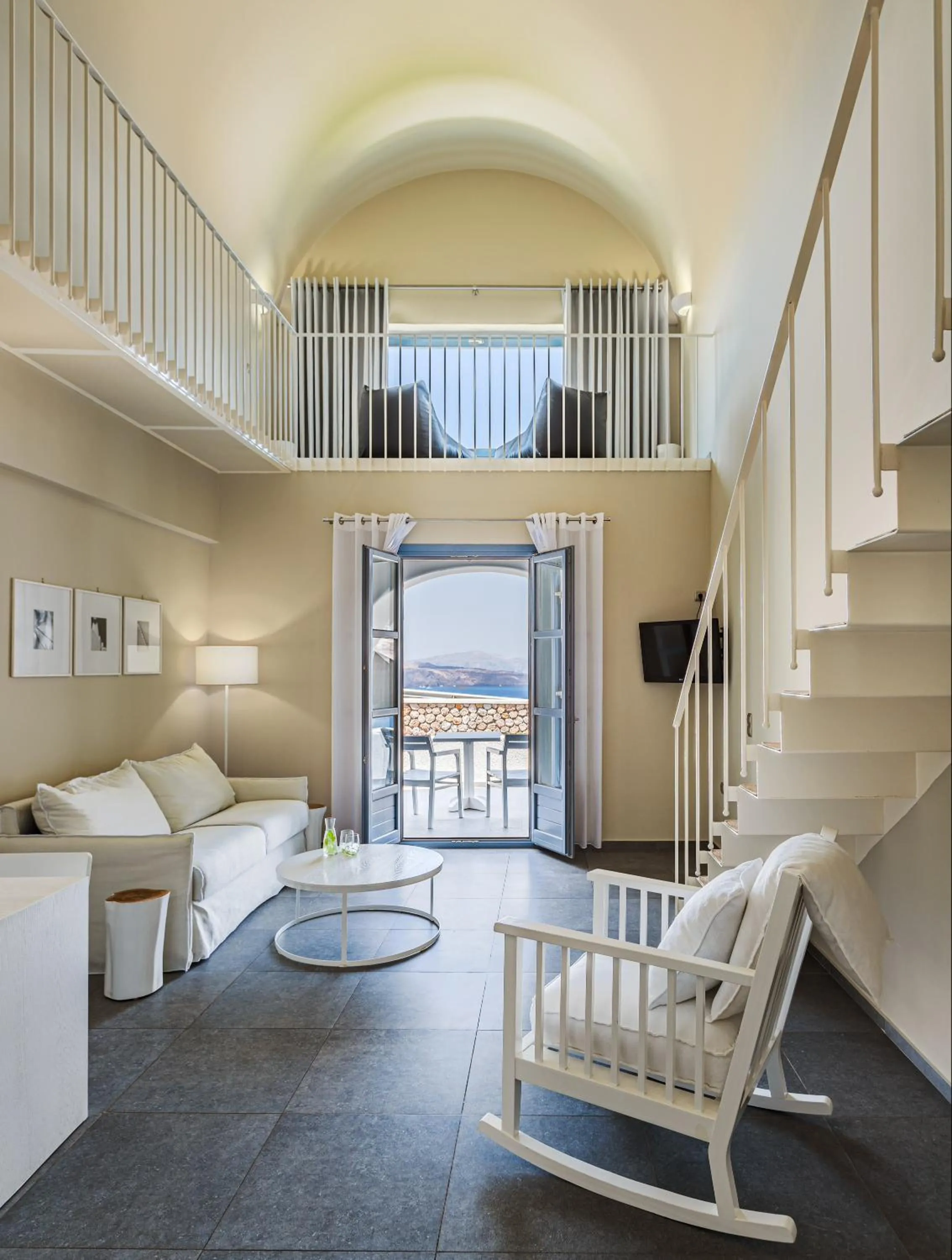 Sea view in Acroterra Rosa Luxury Suites & Spa