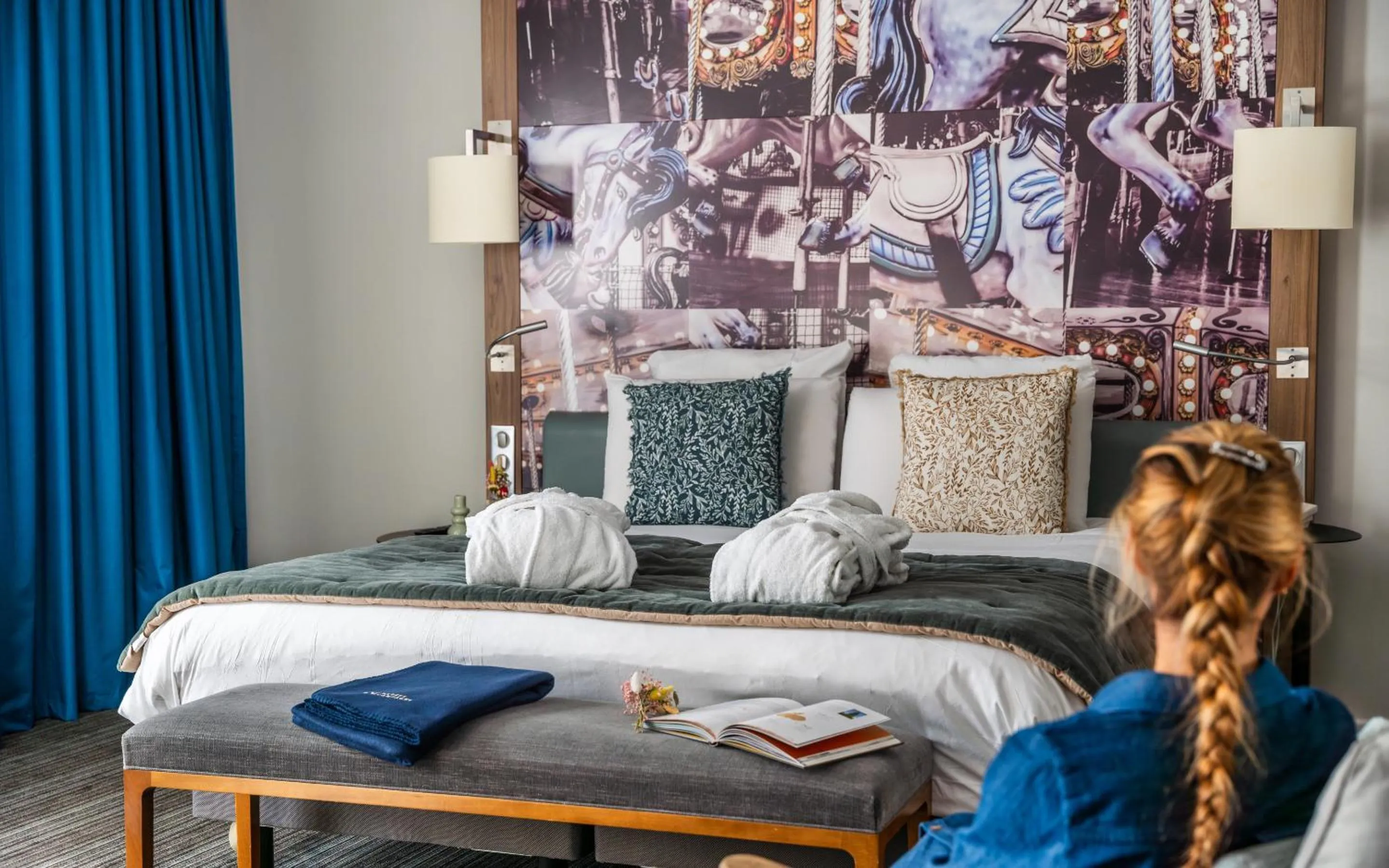 Bed in Hotel Demeures de Campagne Château de Fontainebleau