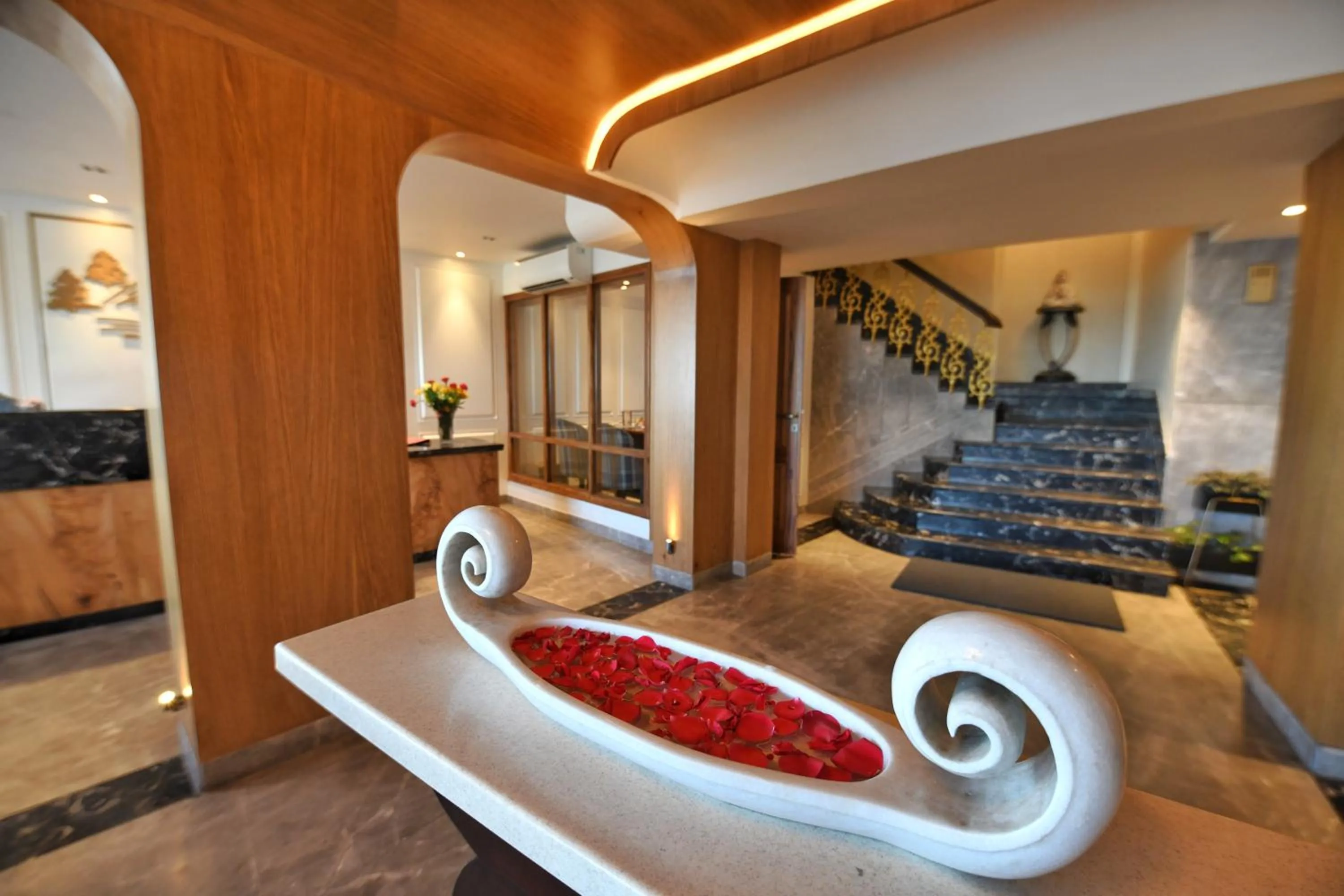 Lobby or reception in The Cedar Grand Hotel and Spa