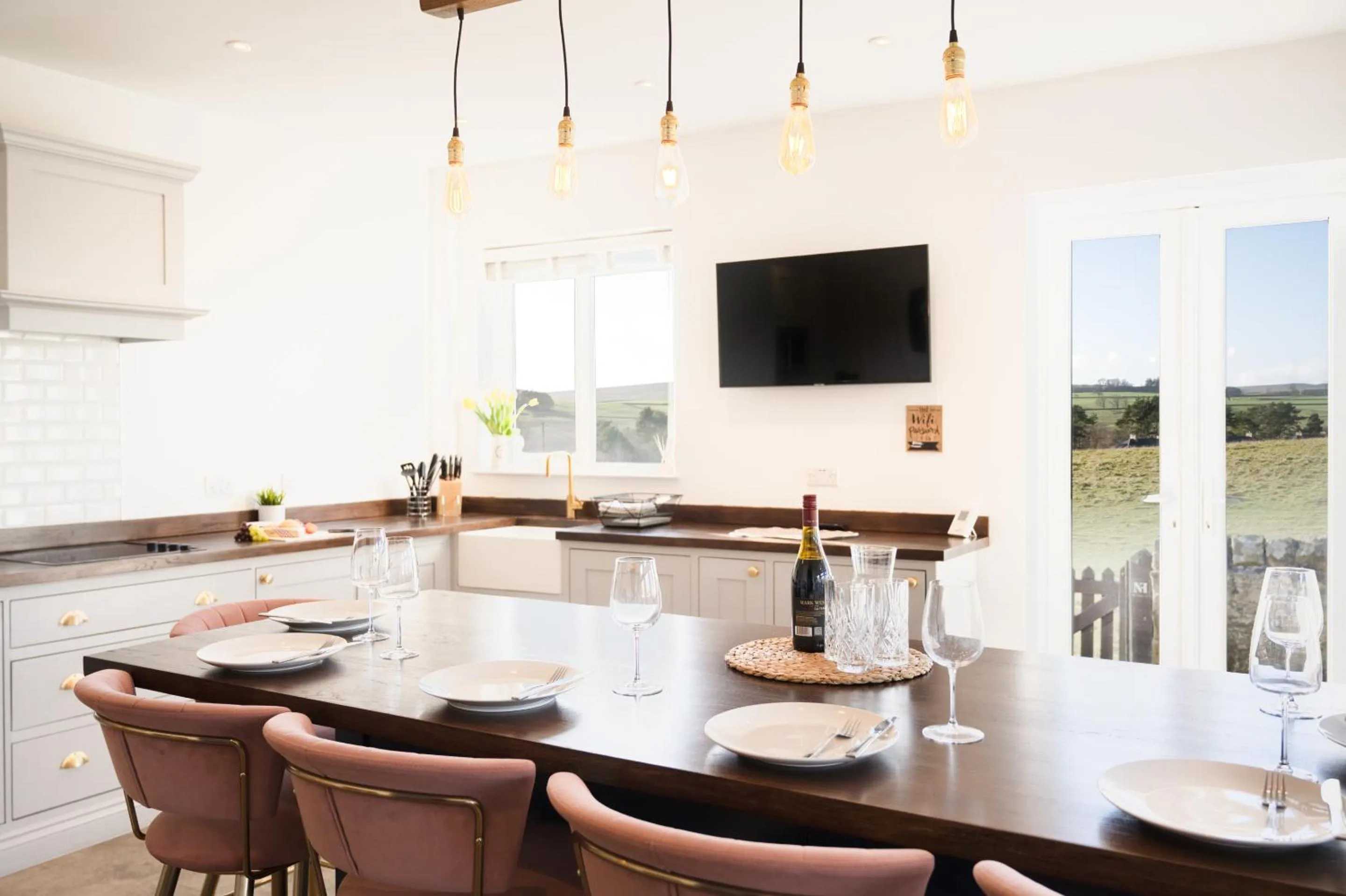 Kitchen or kitchenette in Northern Hideaways, Sunnyside, Otterburn