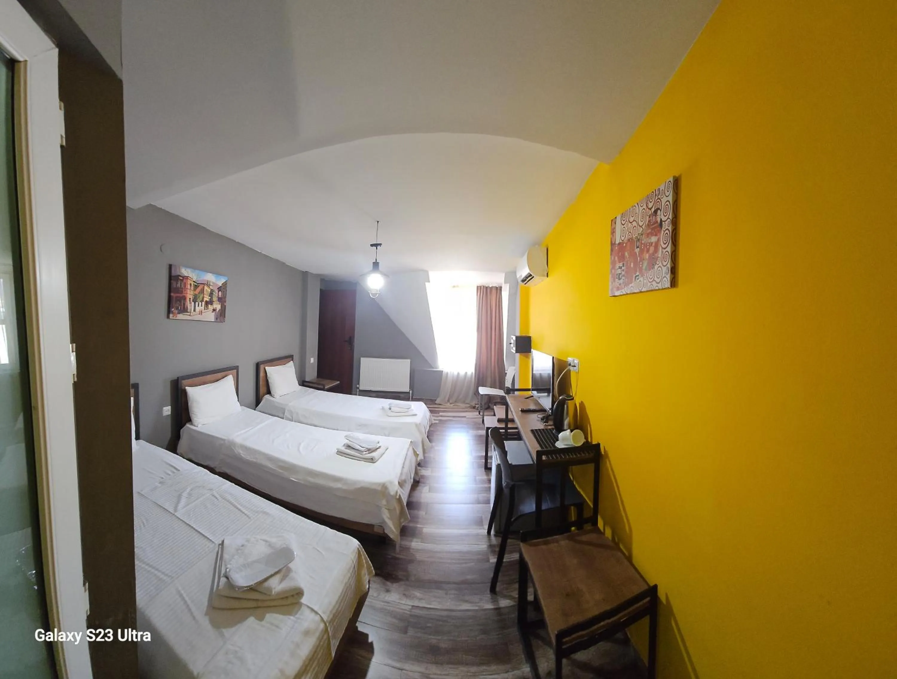 Bathroom, Bed in Diuma Hotel