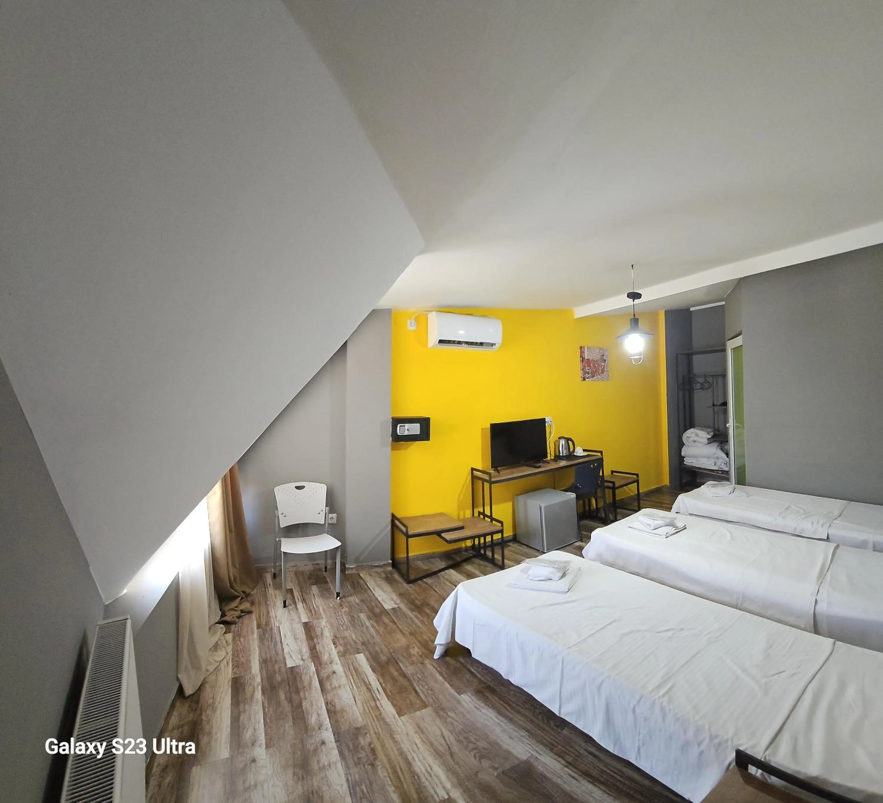 View (from property/room), Bed in Diuma Hotel