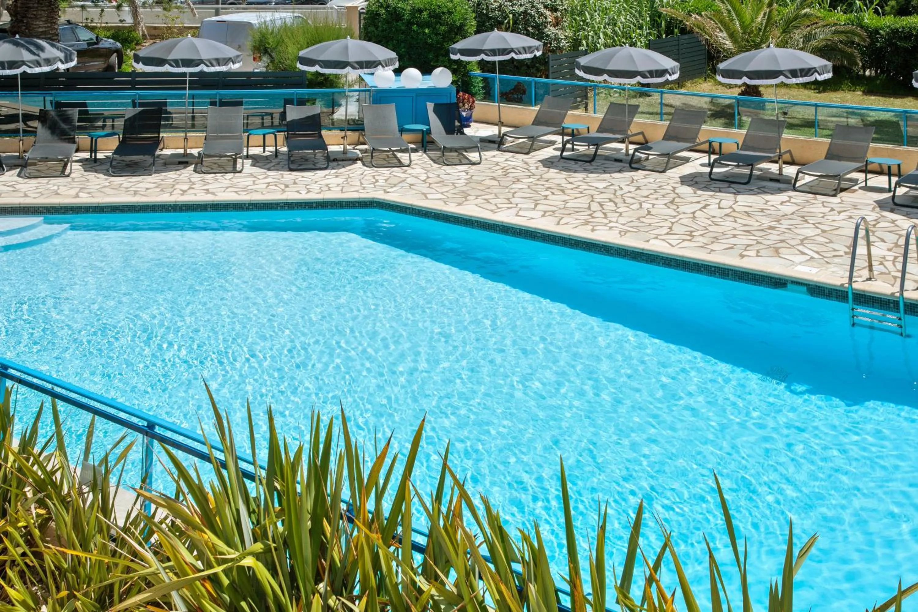 Pool view in Hôtel La Nartelle
