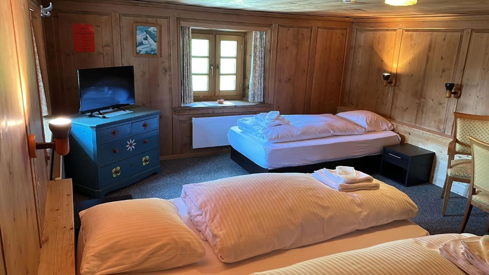 Bed in Hotel Tschuggen Davos