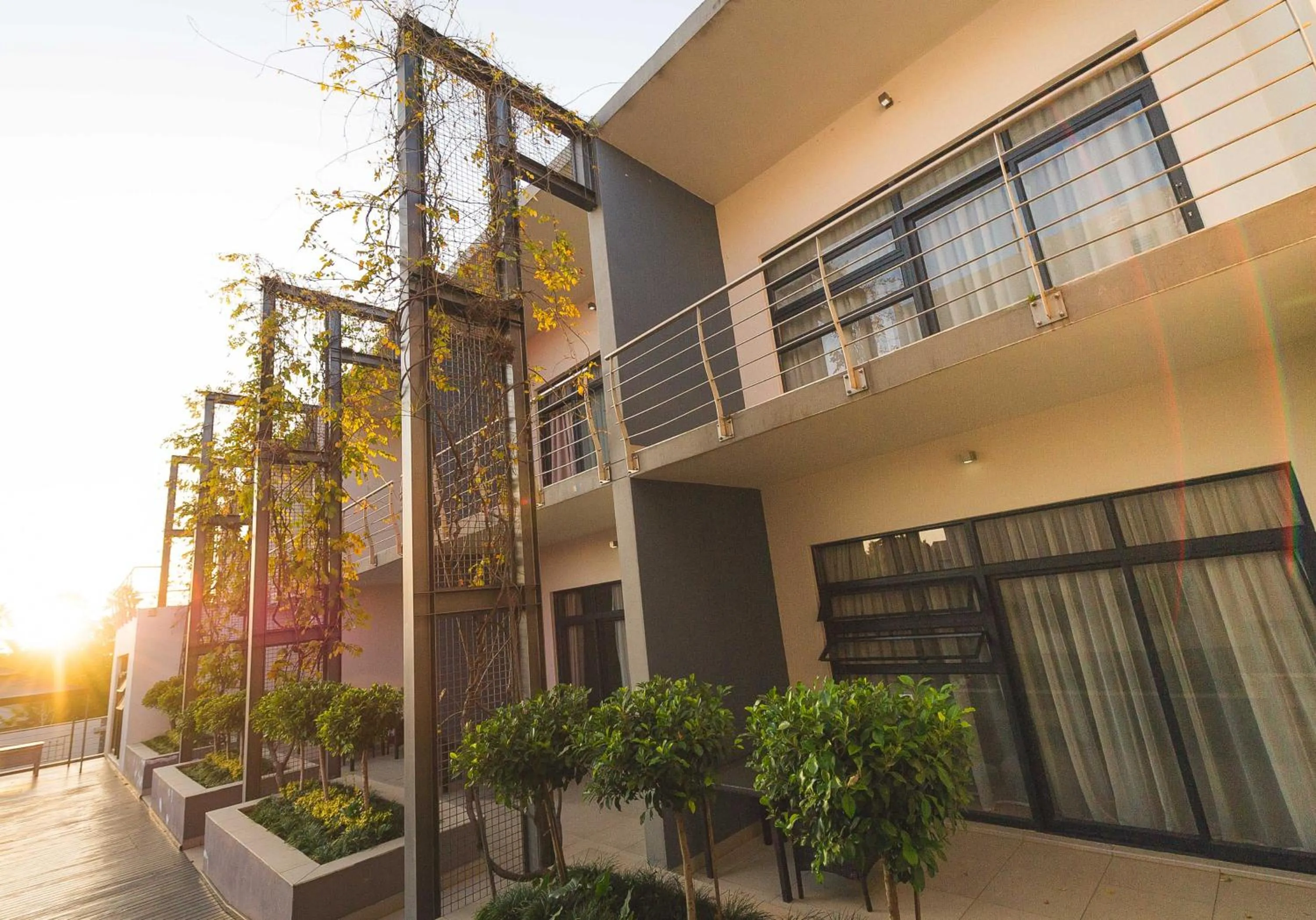 Garden view in Blue Diamond Boutique Hotel