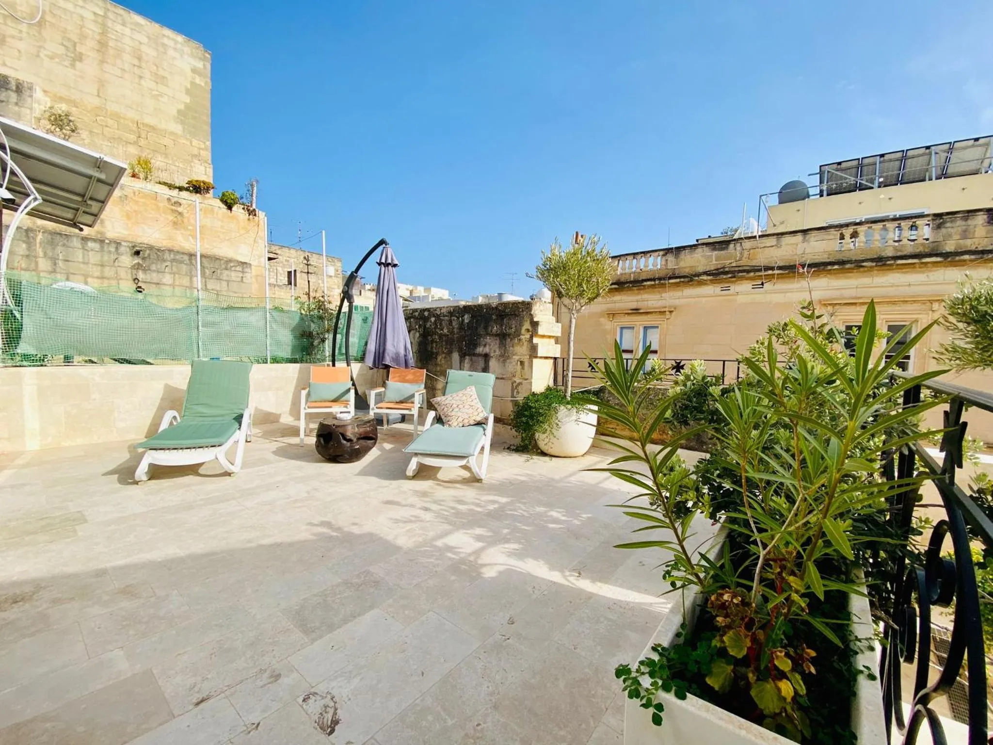 Patio in The Maltese Sun