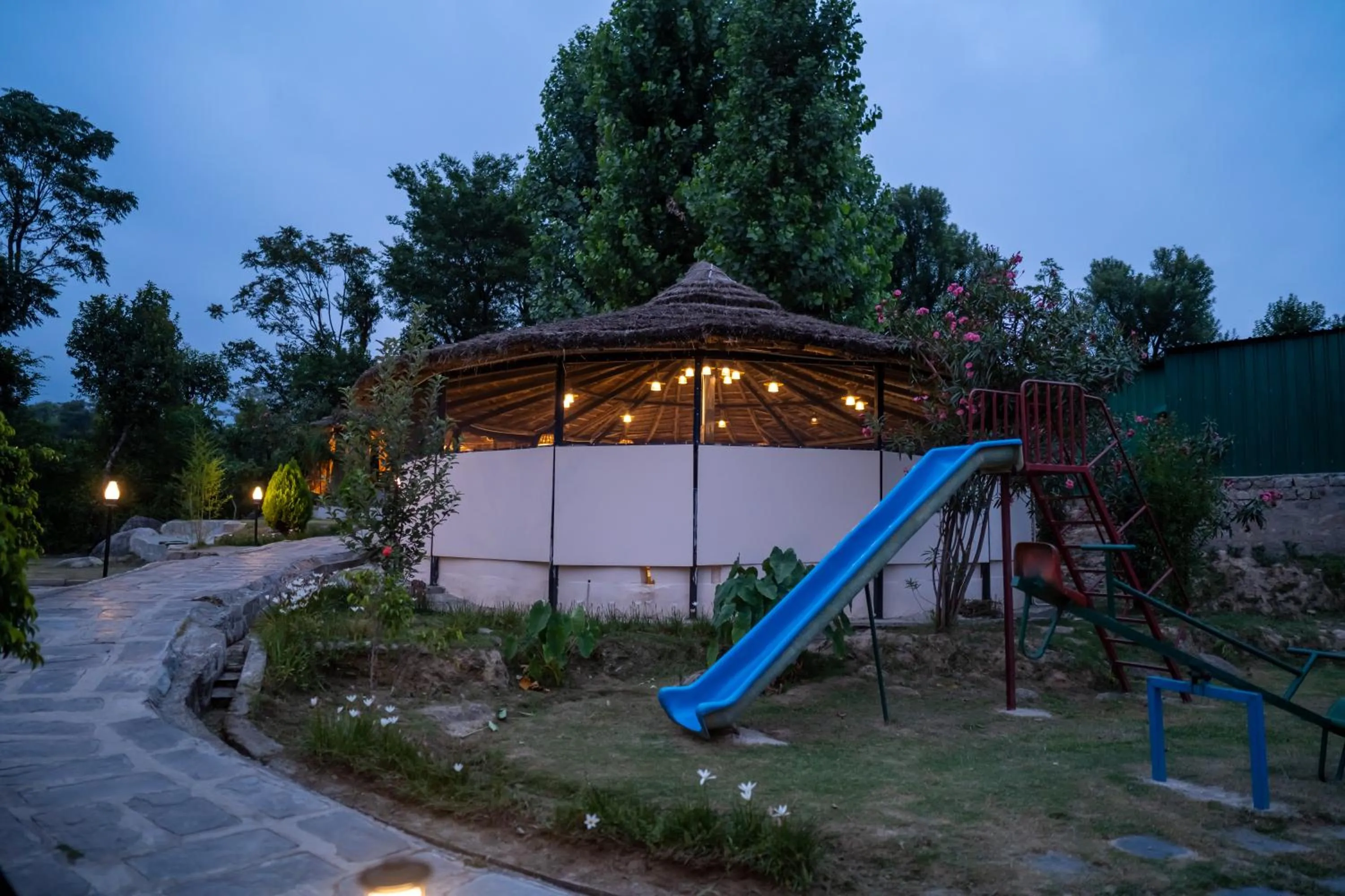 Children play ground in Dev Bhoomi Farms & Cottages