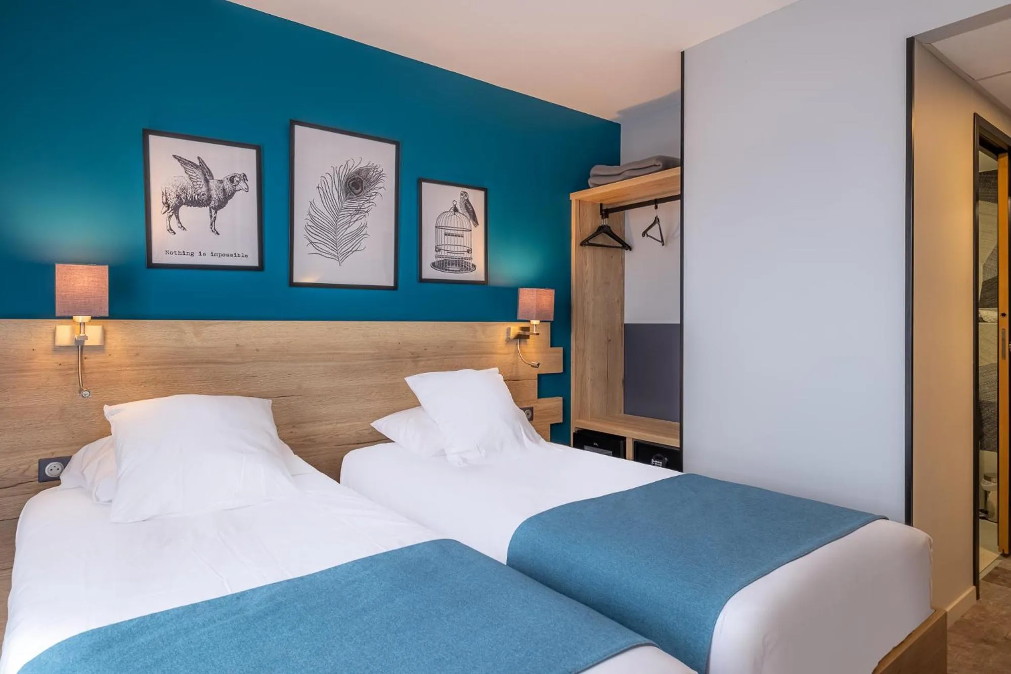 Bed in The Originals City, Ax Hotel, La Châtaigneraie