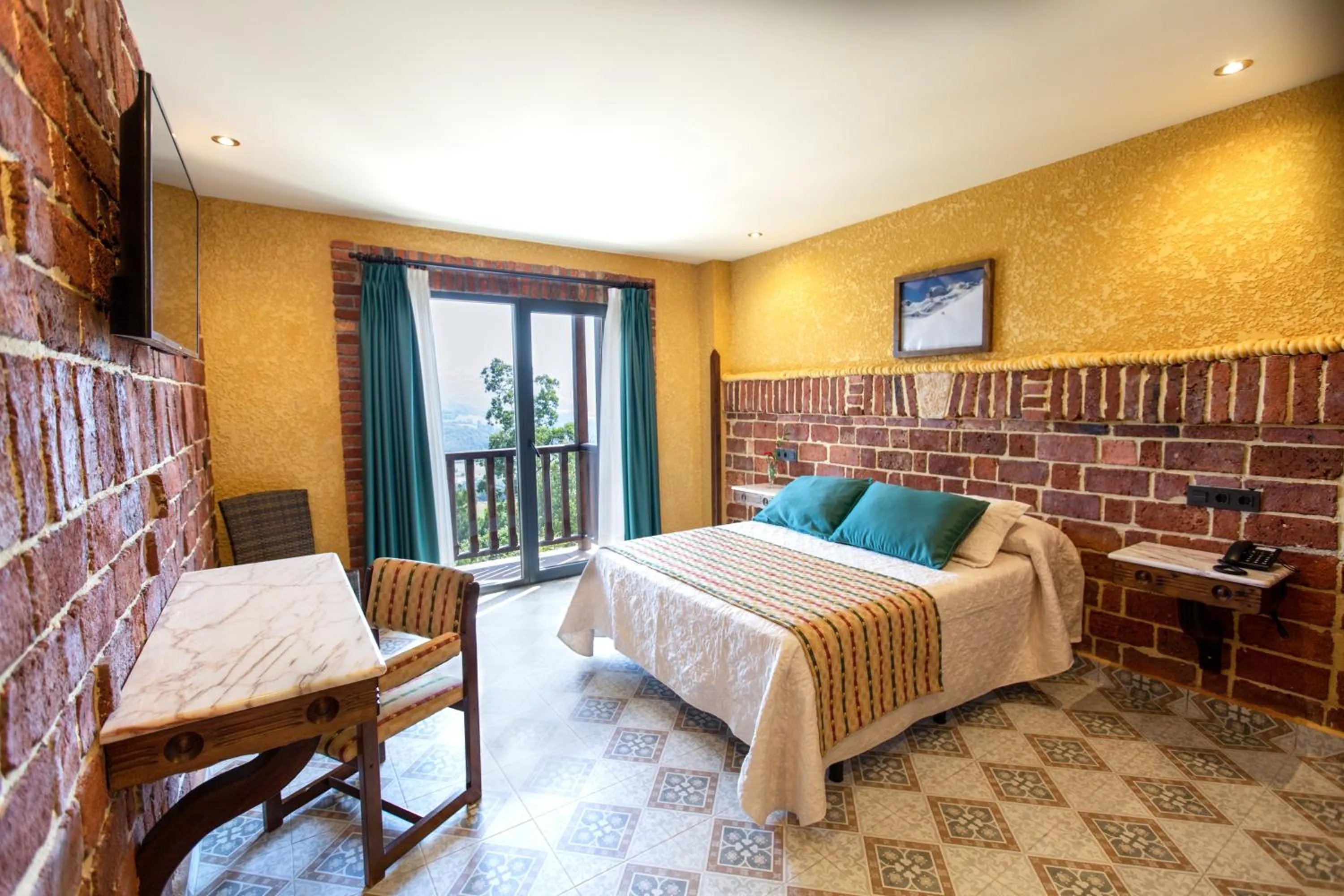 Bed in Hotel Cerro La Nina