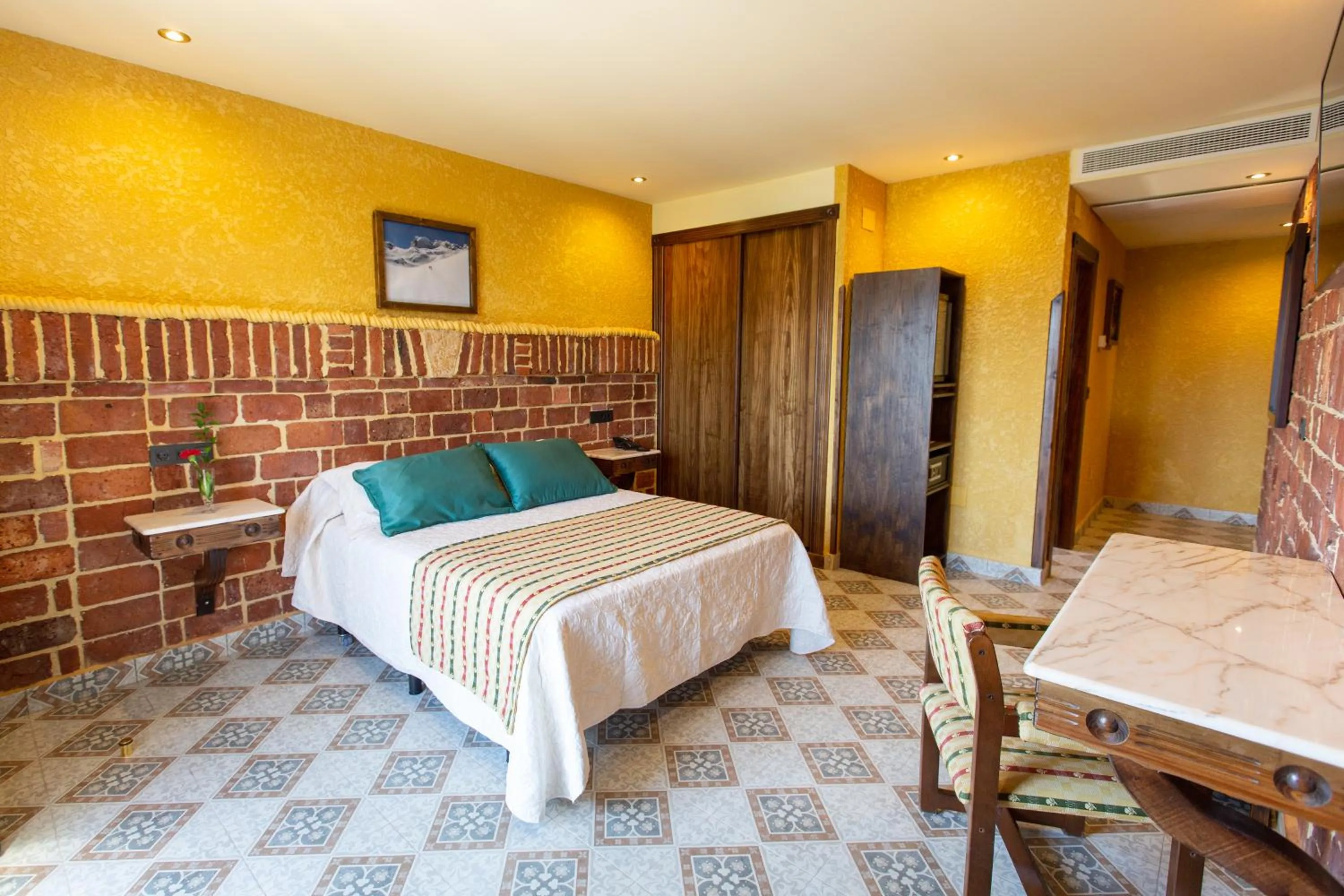 Bed in Hotel Cerro La Nina