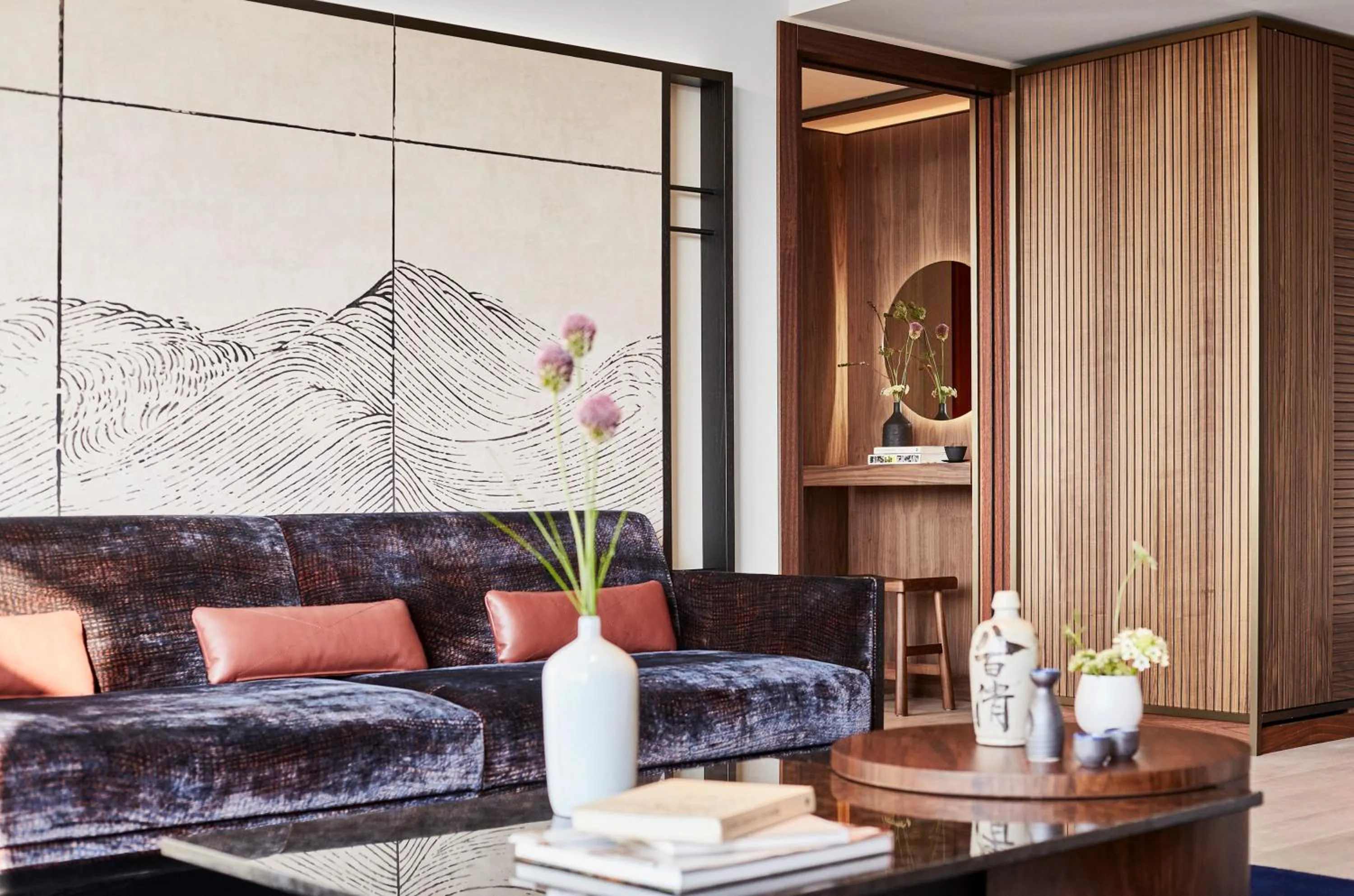 Living room in Nobu Hotel Barcelona