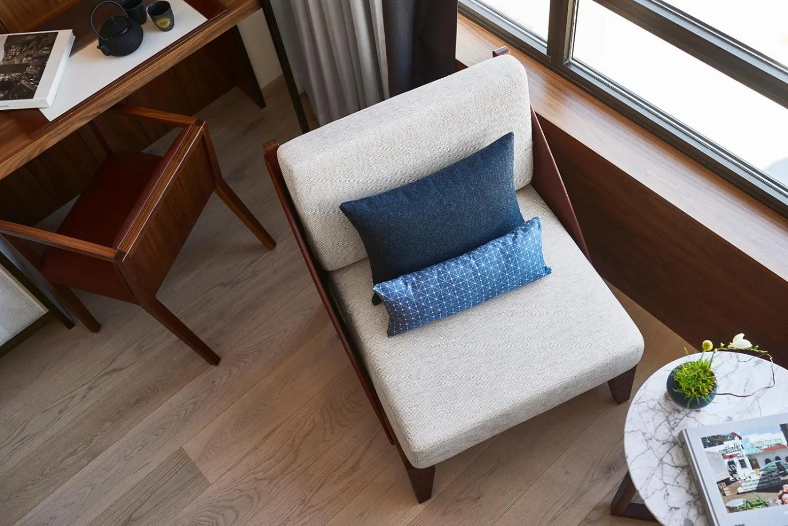 Seating area in Nobu Hotel Barcelona