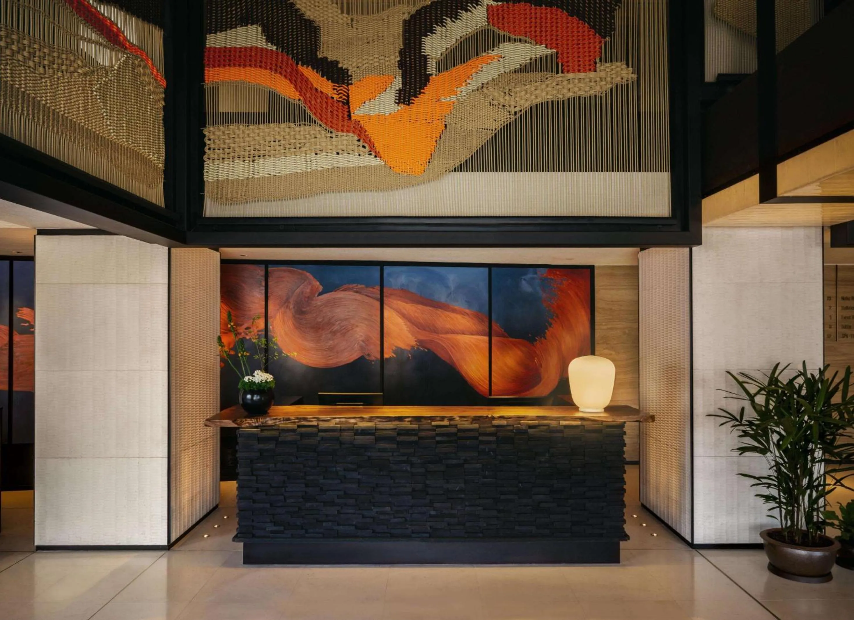 Lobby or reception in Nobu Hotel Barcelona