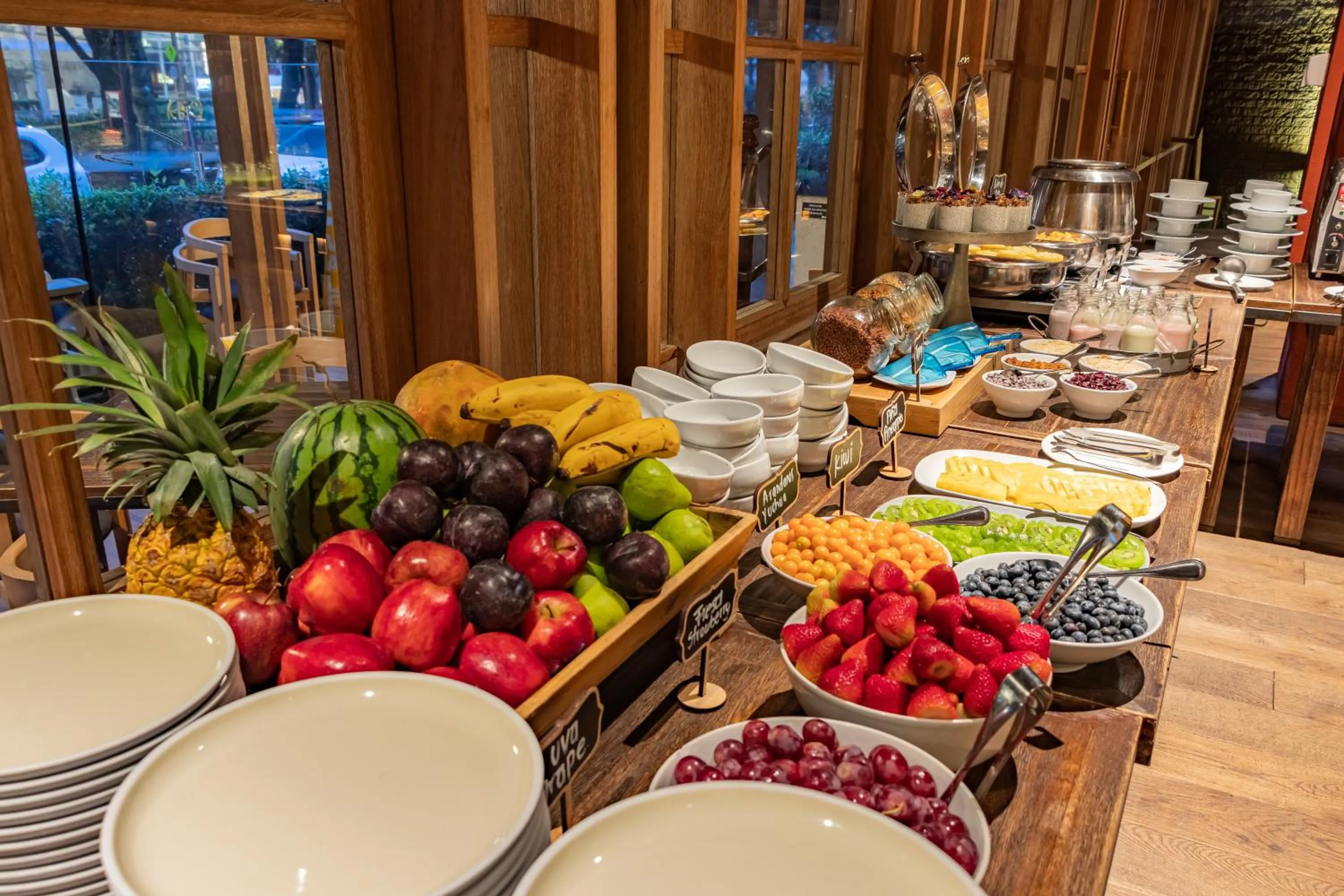 Buffet breakfast in GHL Bioxury Hotel