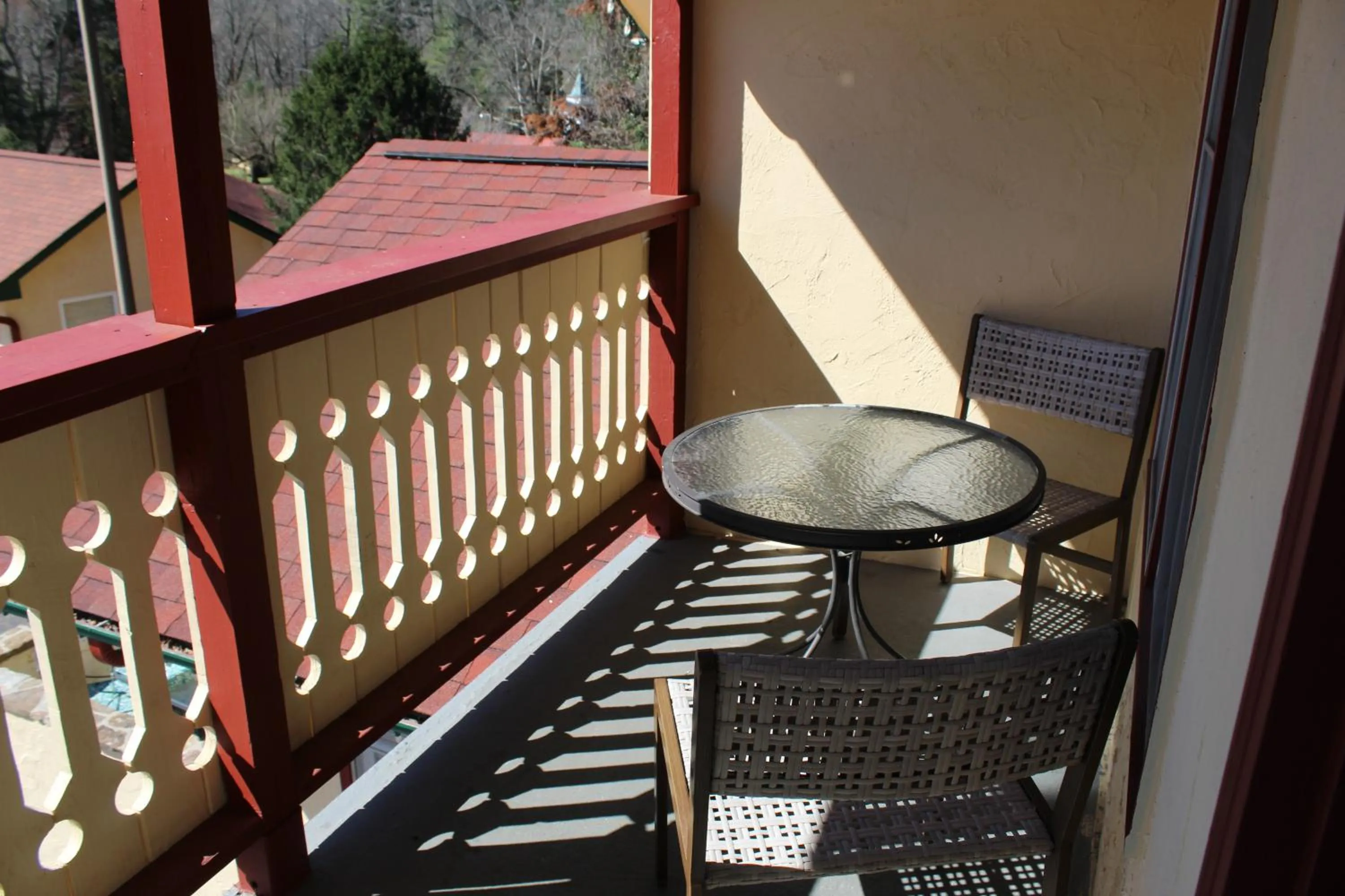 Patio in Heidi Motel - Helen